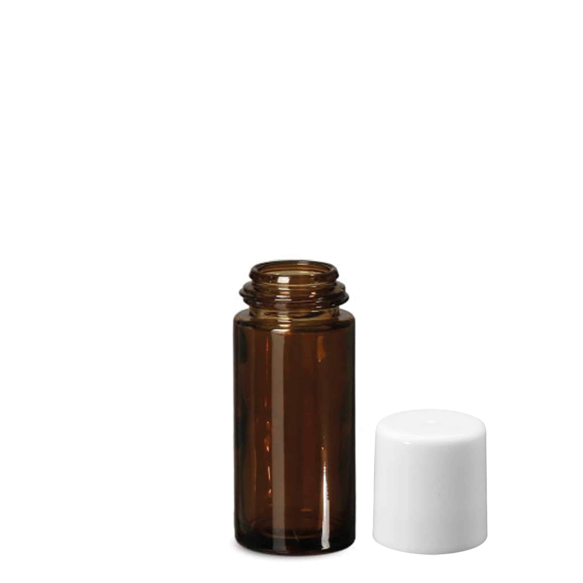 50 ml Roll-On Şişe, Cam, Kahverengi, Ağız: Vidalı Kapak