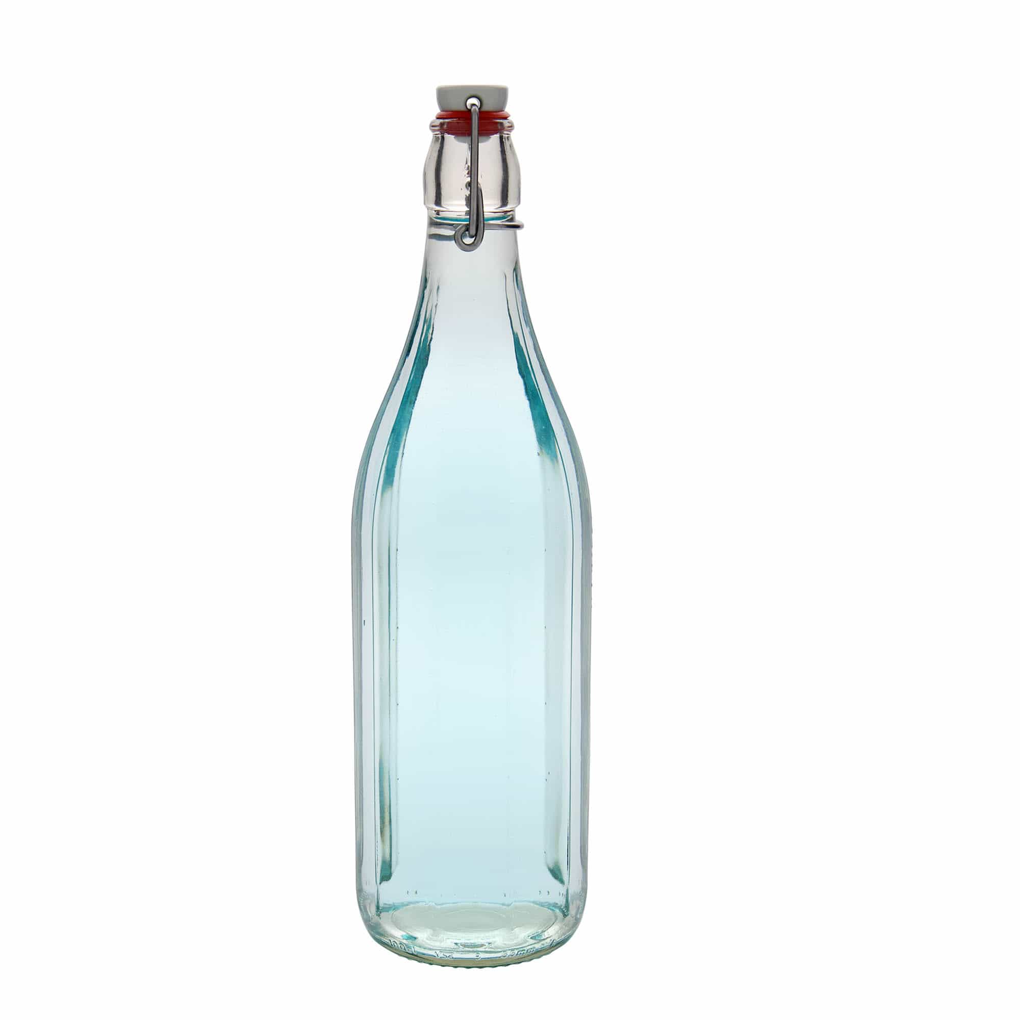 1.000 ml cam şişe 'Bravo' #, ongen, ağız: mandallı kapak