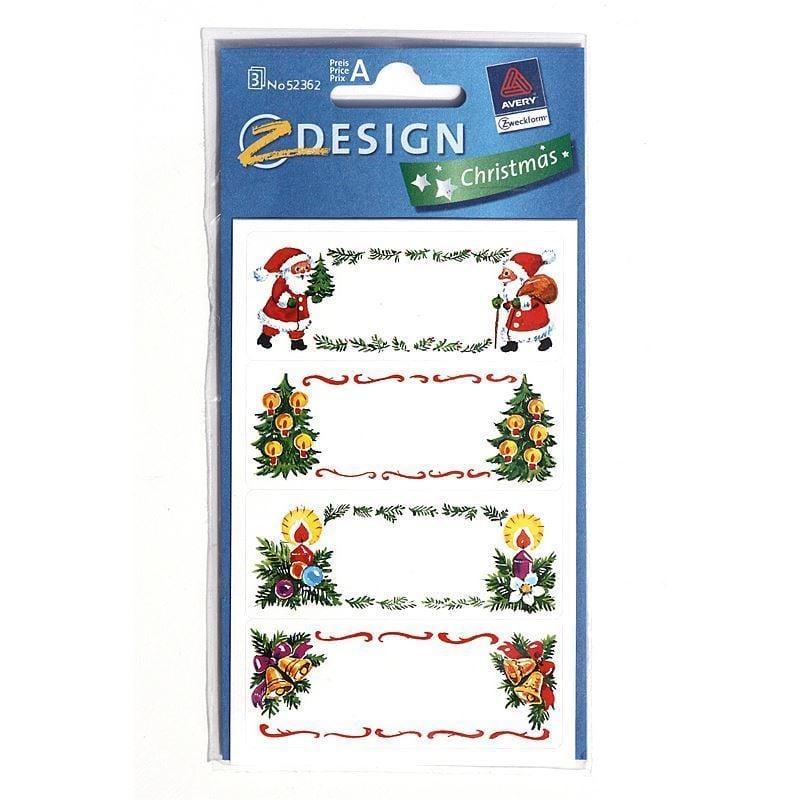 Zweckform Etiketler 'Noel Resimleri', Kağıt, çok renkli