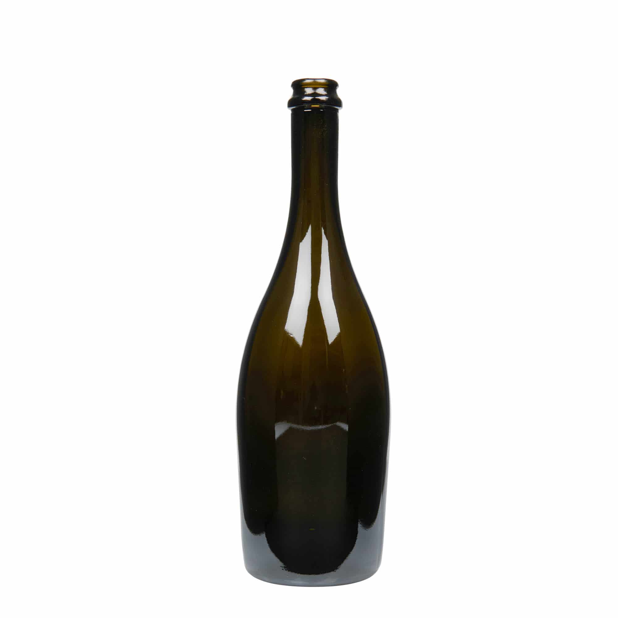750 ml Şampanya Şişesi 'Carmen', Cam, antik yeşil, Ağzı: Kronkorken 750 ml Şampanya Şişesi 'Carmen', Cam, antik yeşil, Ağzı: Kronkorken