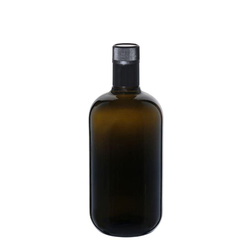 750 ml Sirke-/Yağ Şişesi 'Biolio', Cam, Antik Yeşil, Ağız: DOP