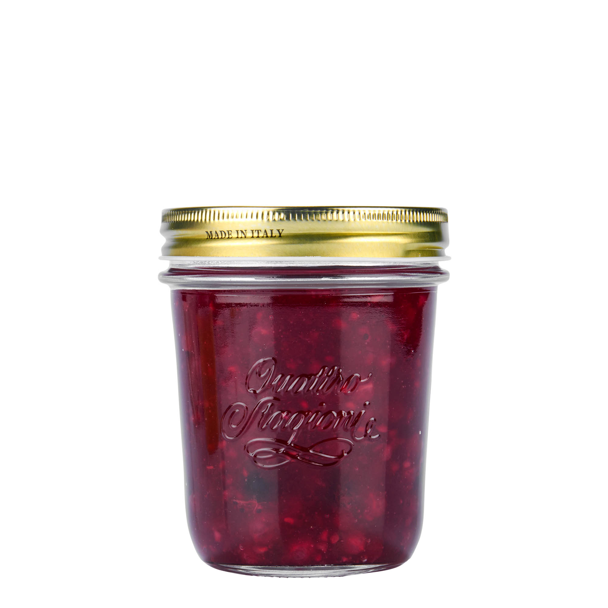 320 ml Düşme Kavanoz 'Quattro Stagioni', Ağız: Vidalı Kapak