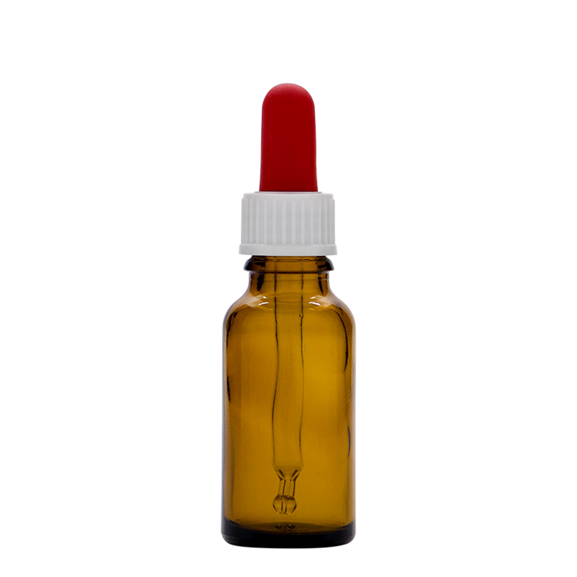 20 ml Pipet Şişesi İlaç, Cam, Kahverengi, Ağız: DIN 18