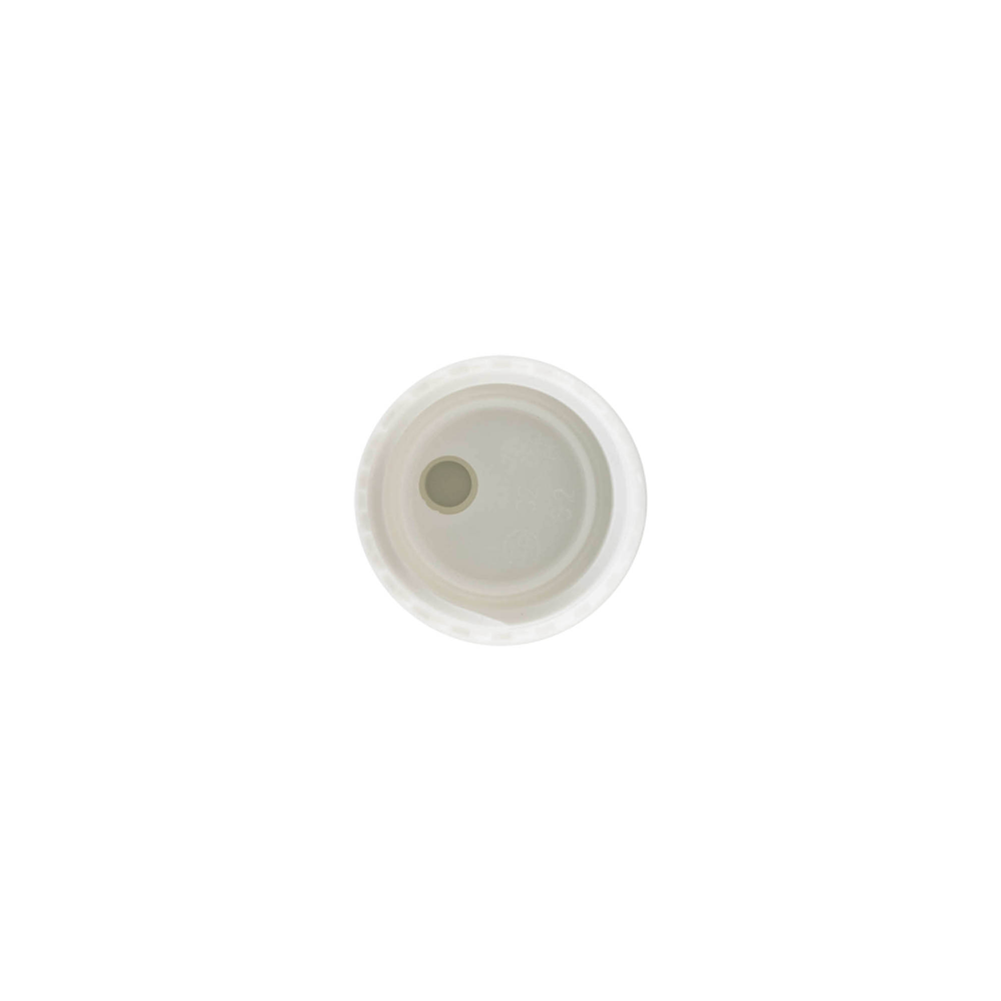 Vida kapak Disc Top, PP plastik, beyaz, ağız çapı: 24/410