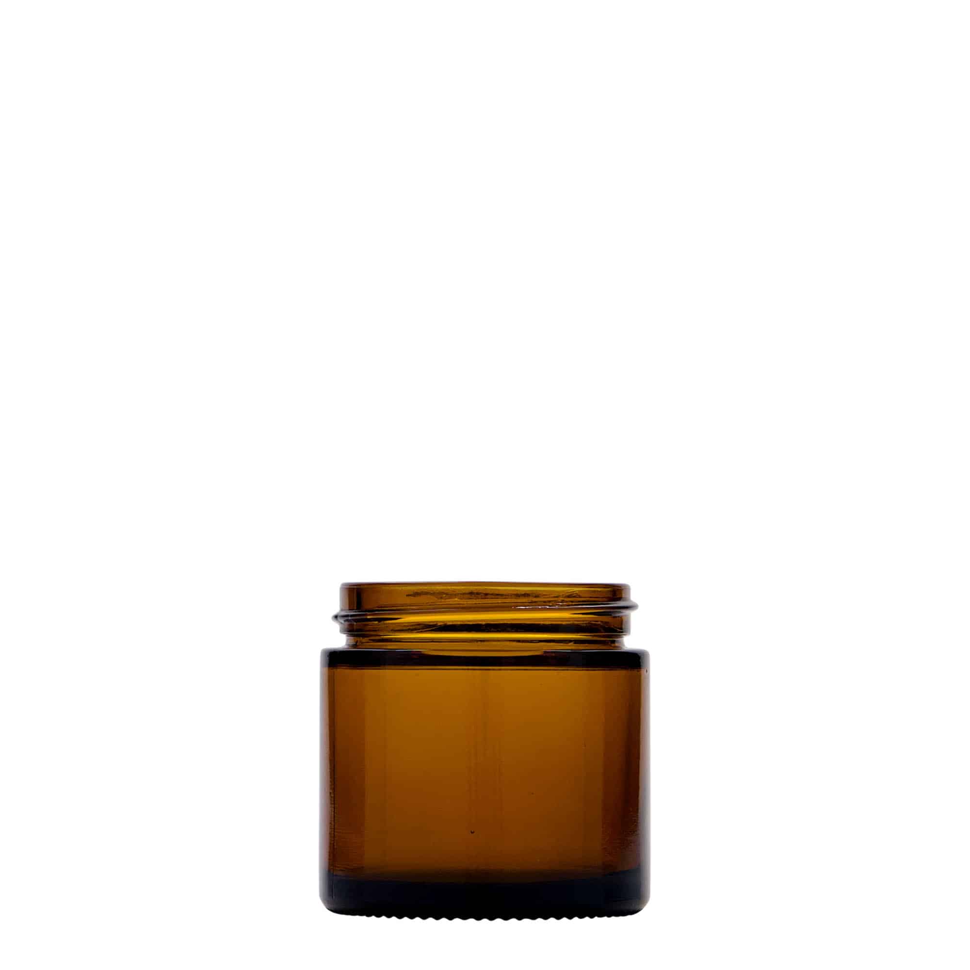 60 ml Kavanoz 'Brown Line', Cam, kahverengi, Ağız: Vidalı kapak 60 ml Kavanoz 'Brown Line', Cam, kahverengi, Ağız: Vidalı kapak