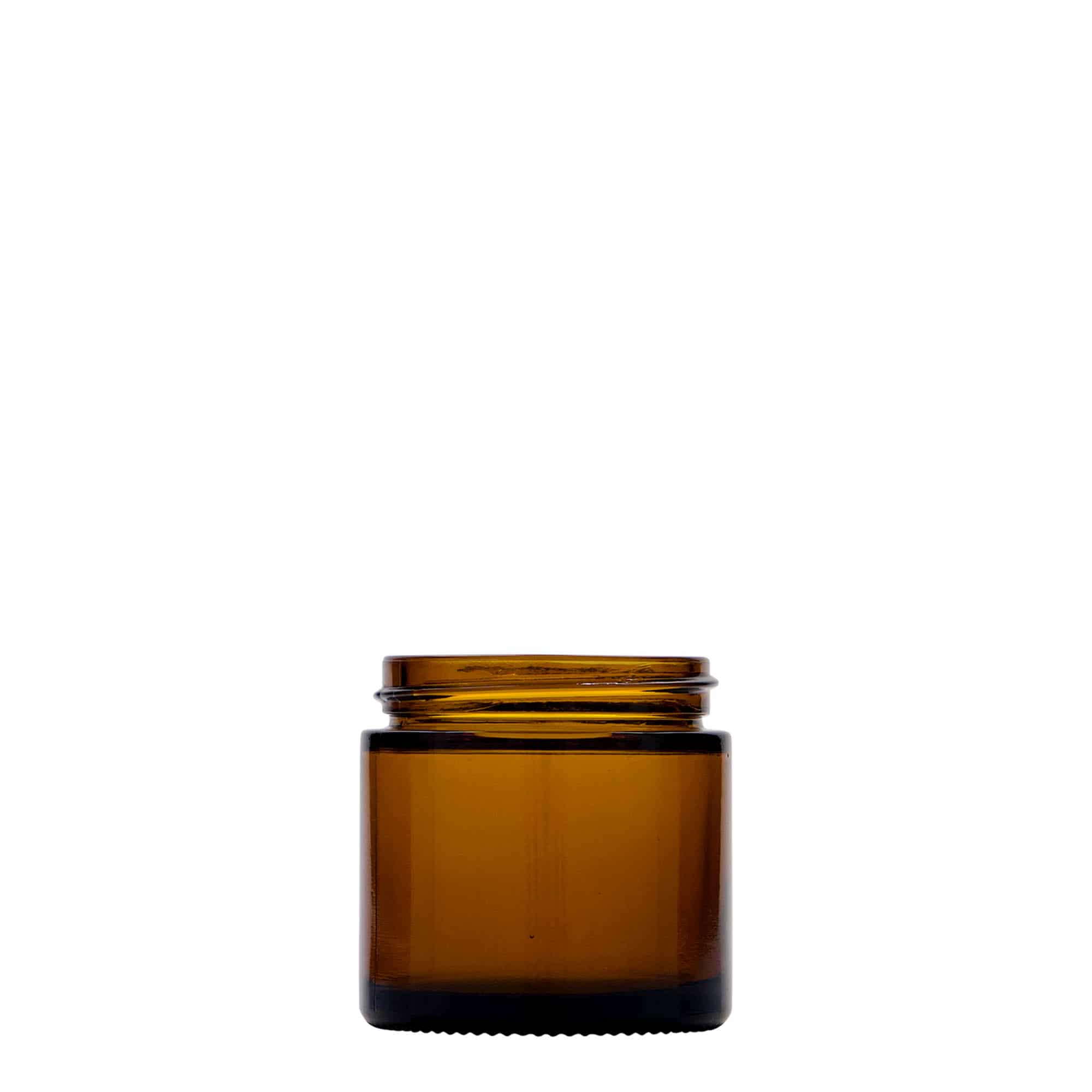 60 ml Kavanoz 'Brown Line', Cam, kahverengi, Ağız: Vidalı kapak