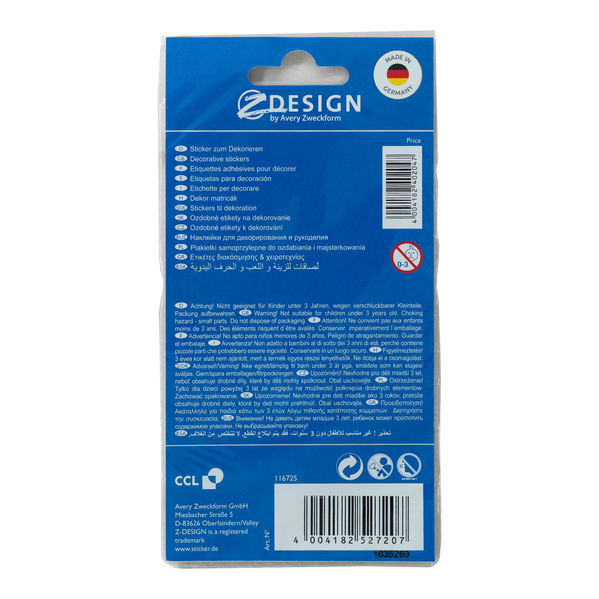 Zweckform Etiket 'Noel', Kağıt, altın-gümüş