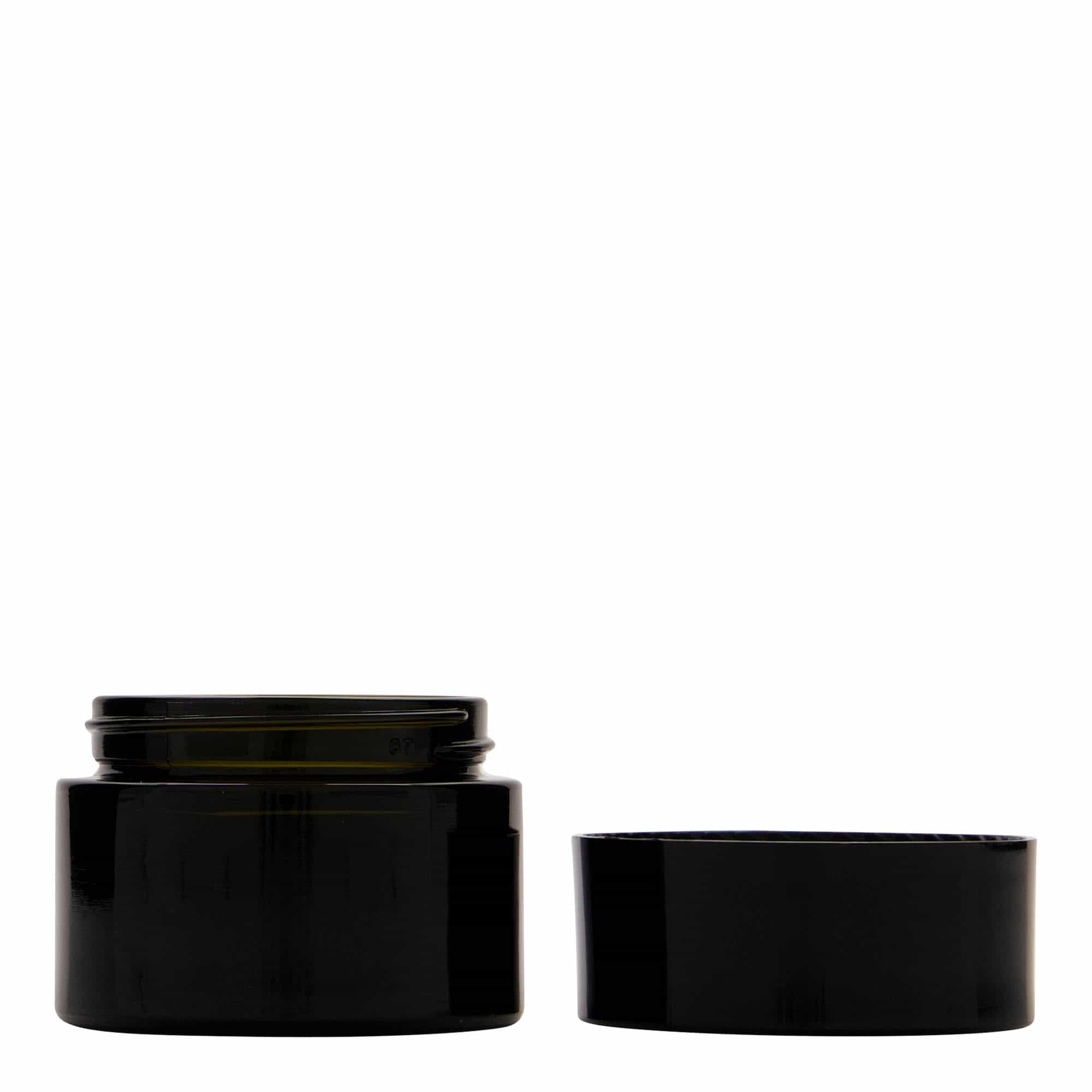 50 ml Geri Dönüşümlü Kavanoz 'Floria', Cam, antik yeşil, Ağız: 58/400