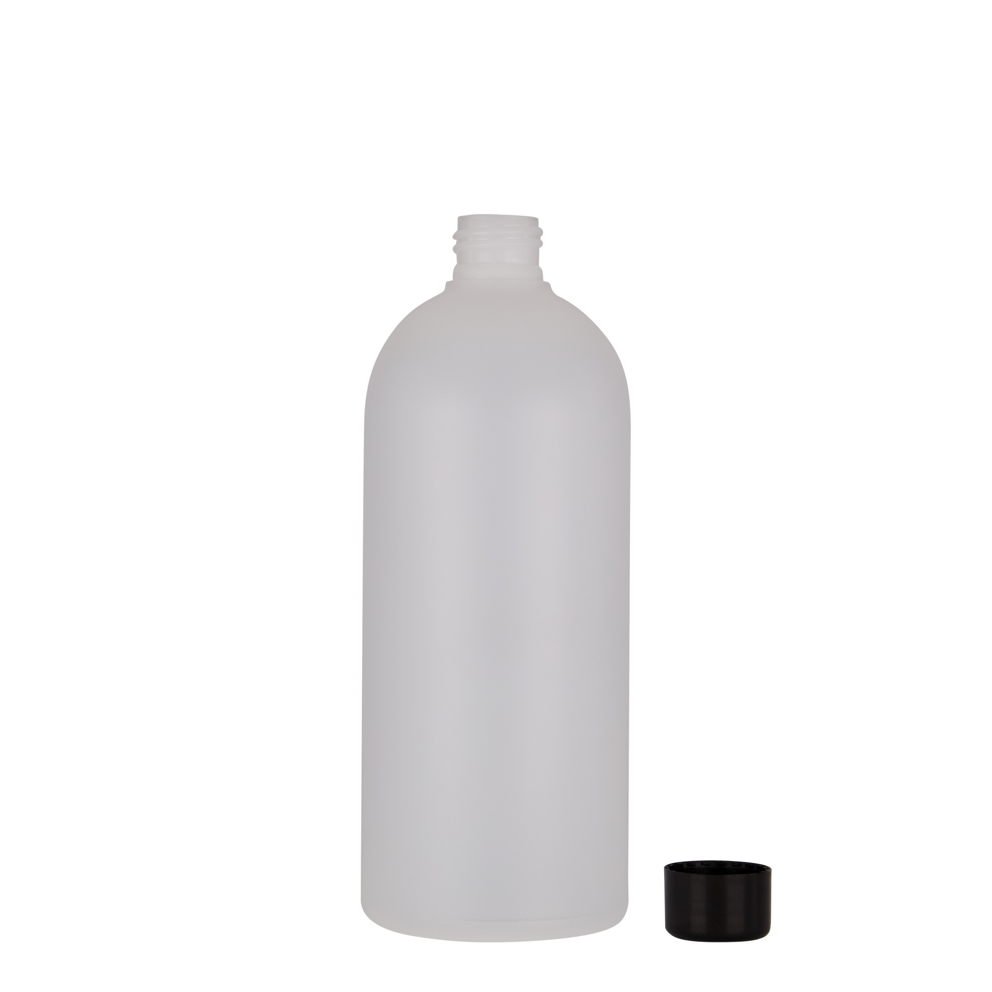 500 ml plastik şişe 'Tuffy', HDPE, doğal, ağız: 24/410 500 ml plastik şişe 'Tuffy', HDPE, doğal, ağız: 24/410