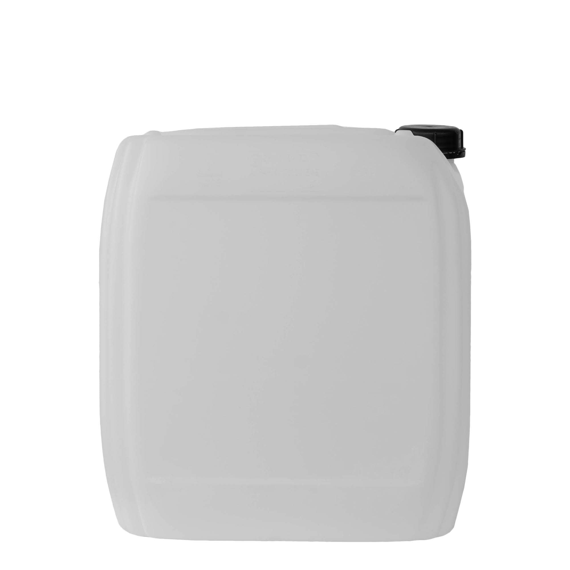 25 l Kanister, dikdörtgen, HDPE plastik, doğal, ağız çapı: ND 60