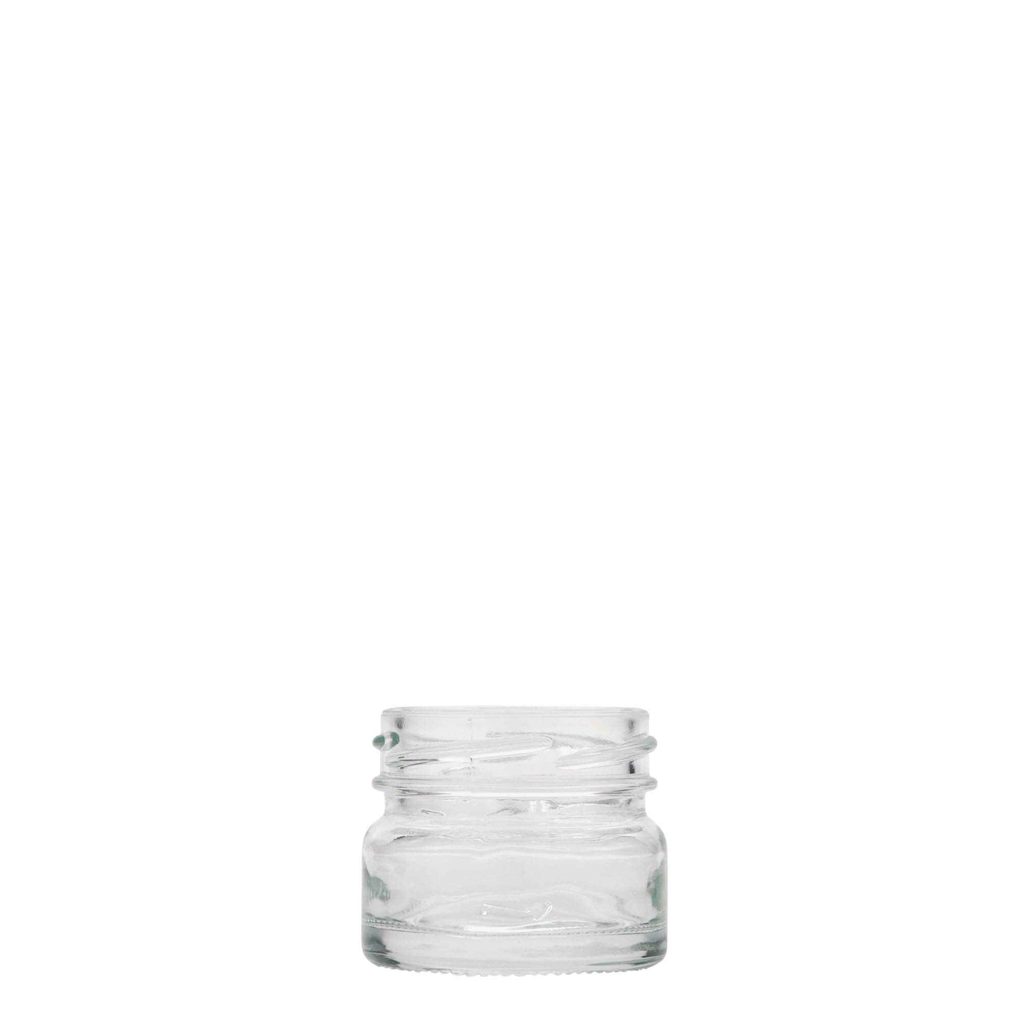 30 ml düz yuvarlak cam, ağız: Twist-Off (TO 43)