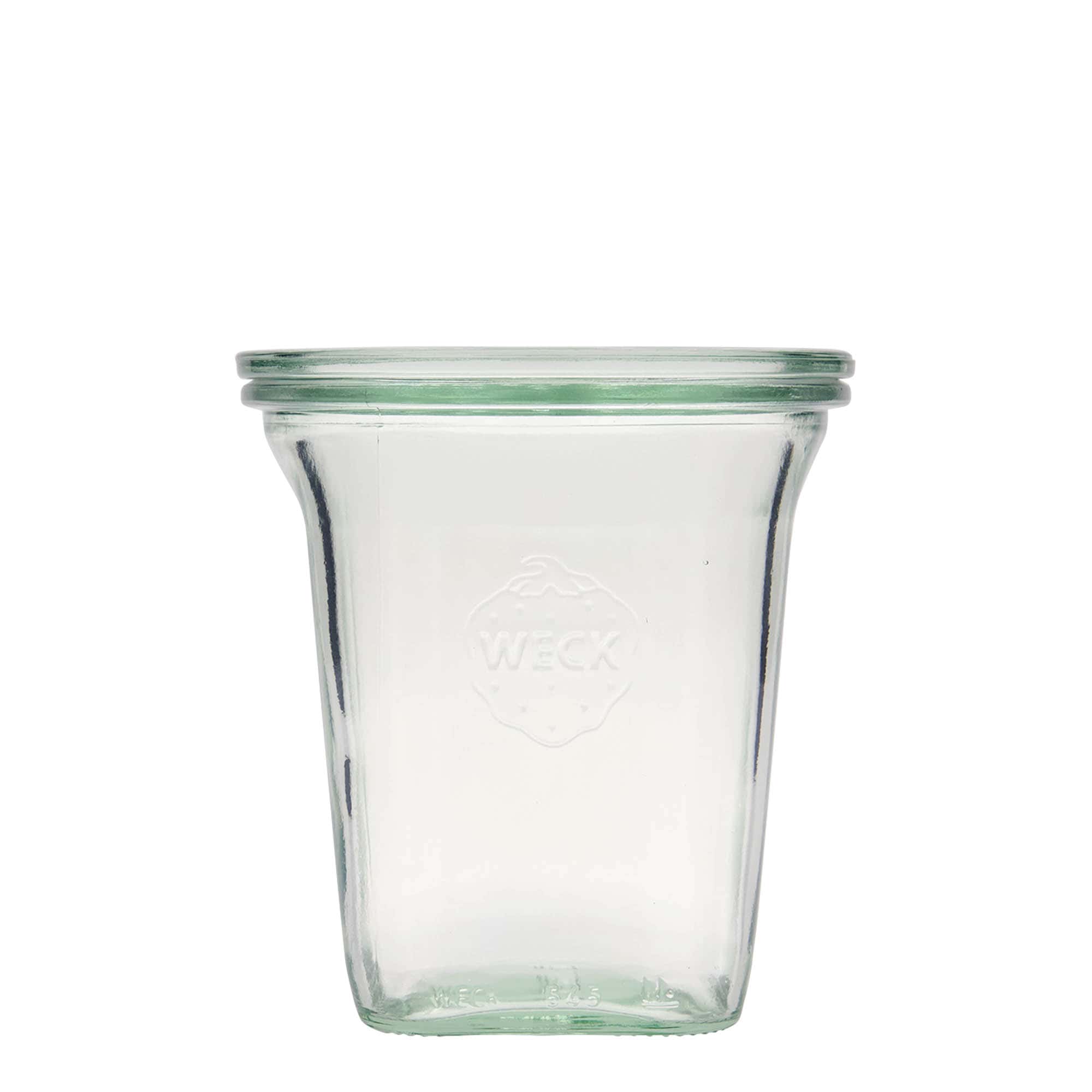 545 ml WECK-Quadroglas, kare, ağız: Yuvarlak kenar 545 ml WECK-Quadroglas, kare, ağız: Yuvarlak kenar