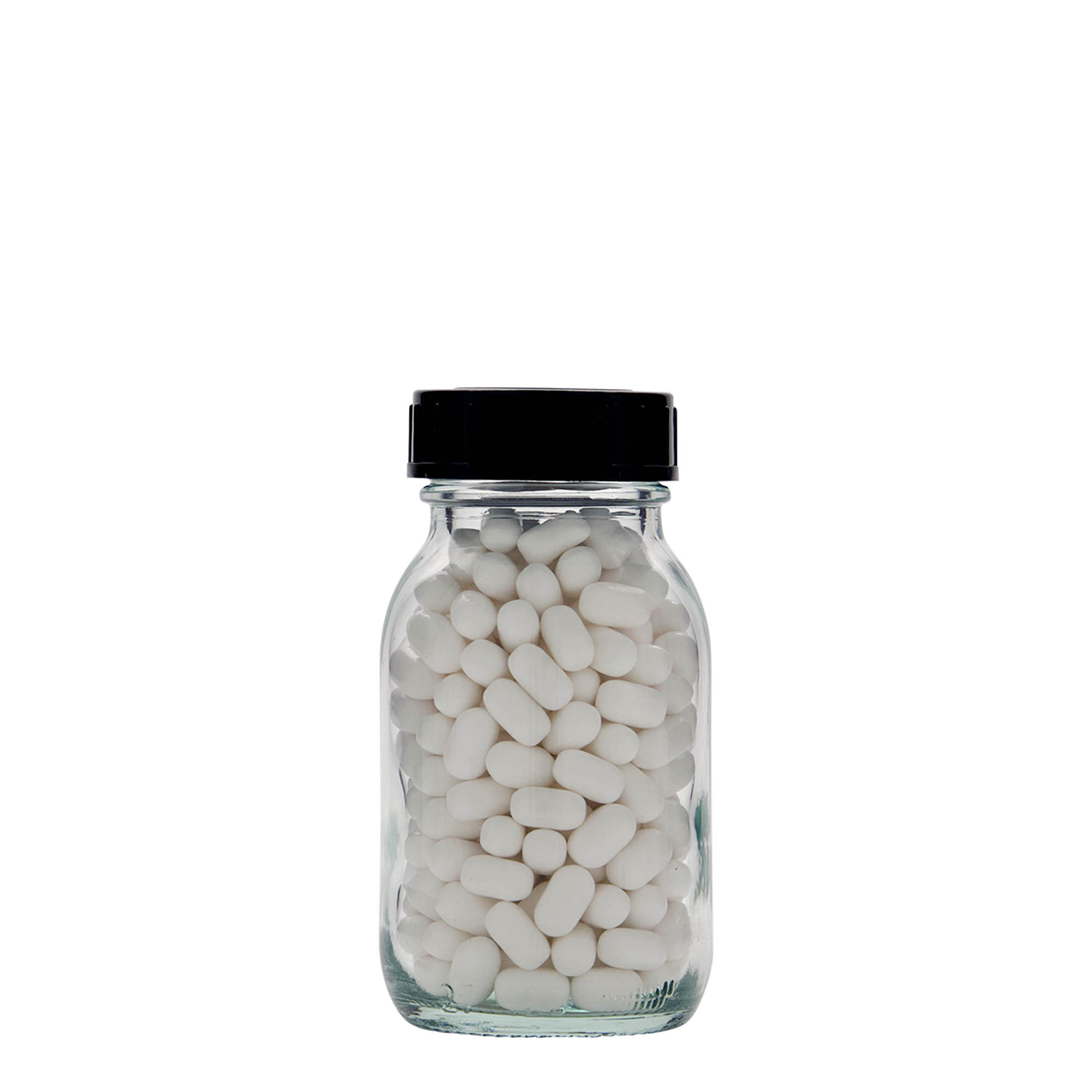 125 ml Geniş ağızlı cam, Ağız çapı: DIN 40 125 ml Geniş ağızlı cam, Ağız çapı: DIN 40