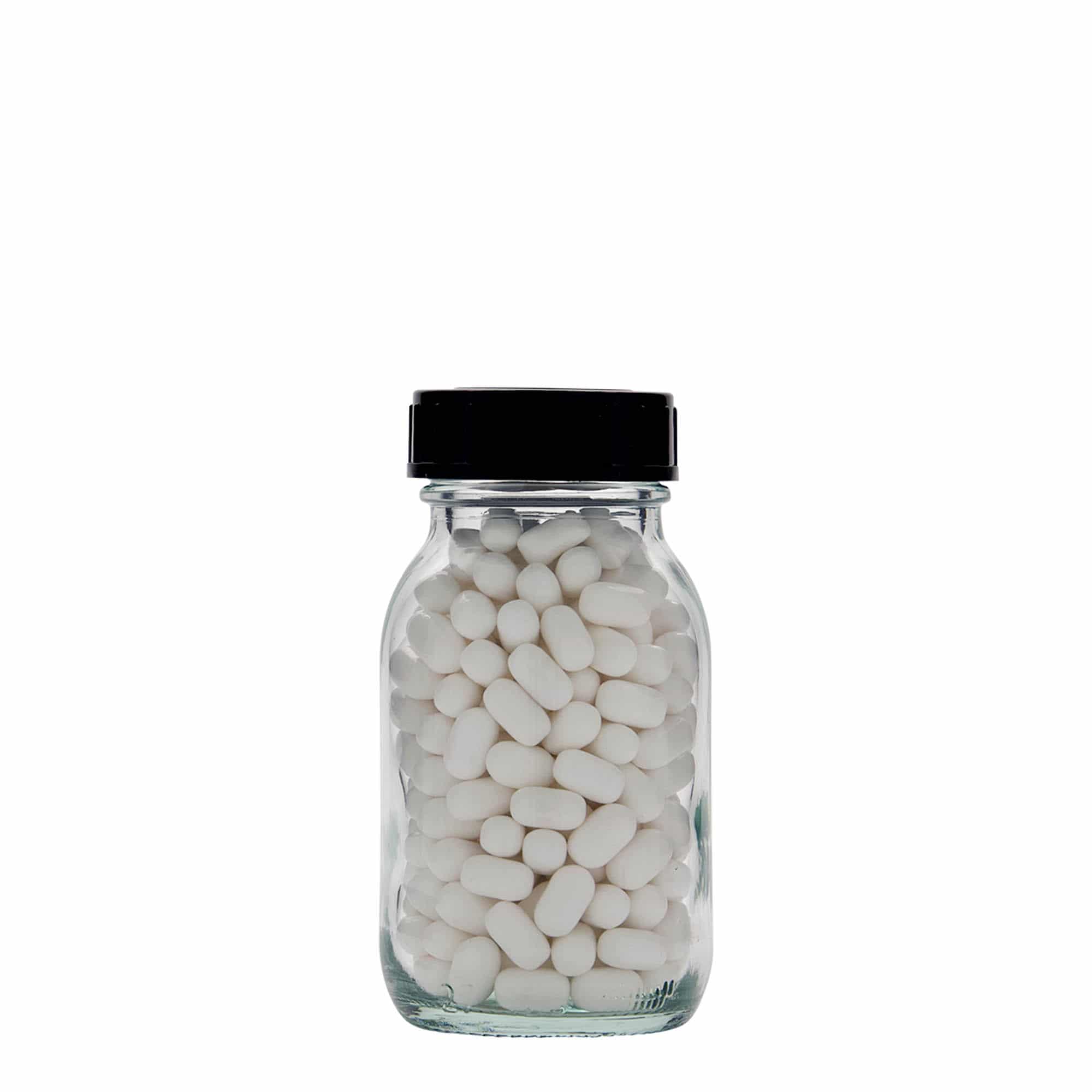 125 ml Geniş ağızlı cam, Ağız çapı: DIN 40