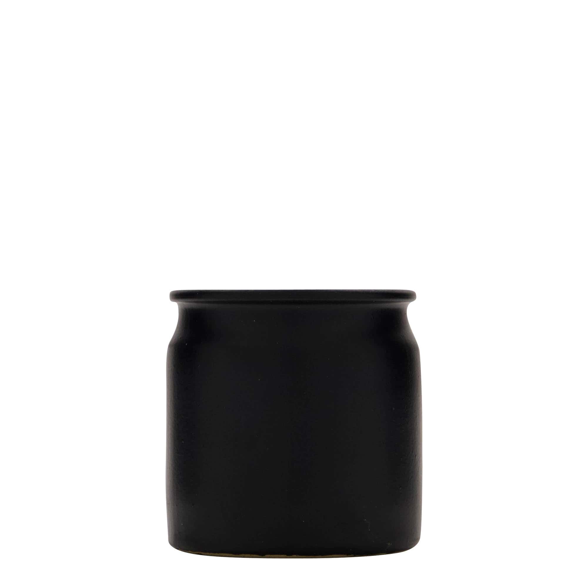 160 ml taş kap, seramik, siyah, ağız: mantar 160 ml taş kap, seramik, siyah, ağız: mantar