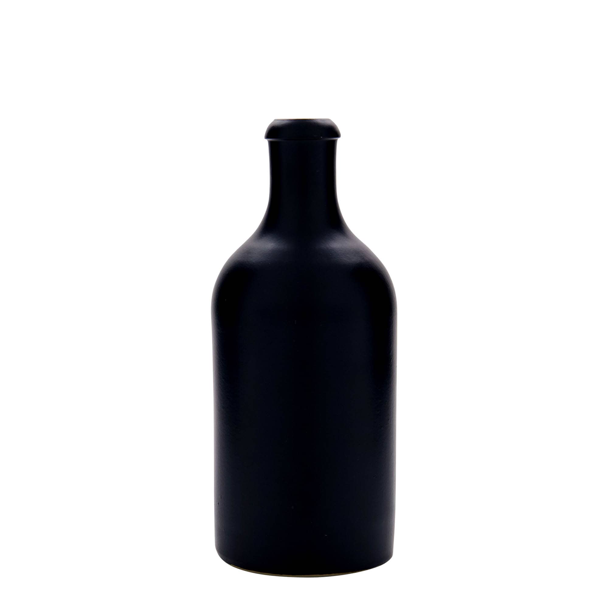 500 ml toprak testi, taş malzeme, siyah, ağız: mantar 500 ml toprak testi, taş malzeme, siyah, ağız: mantar