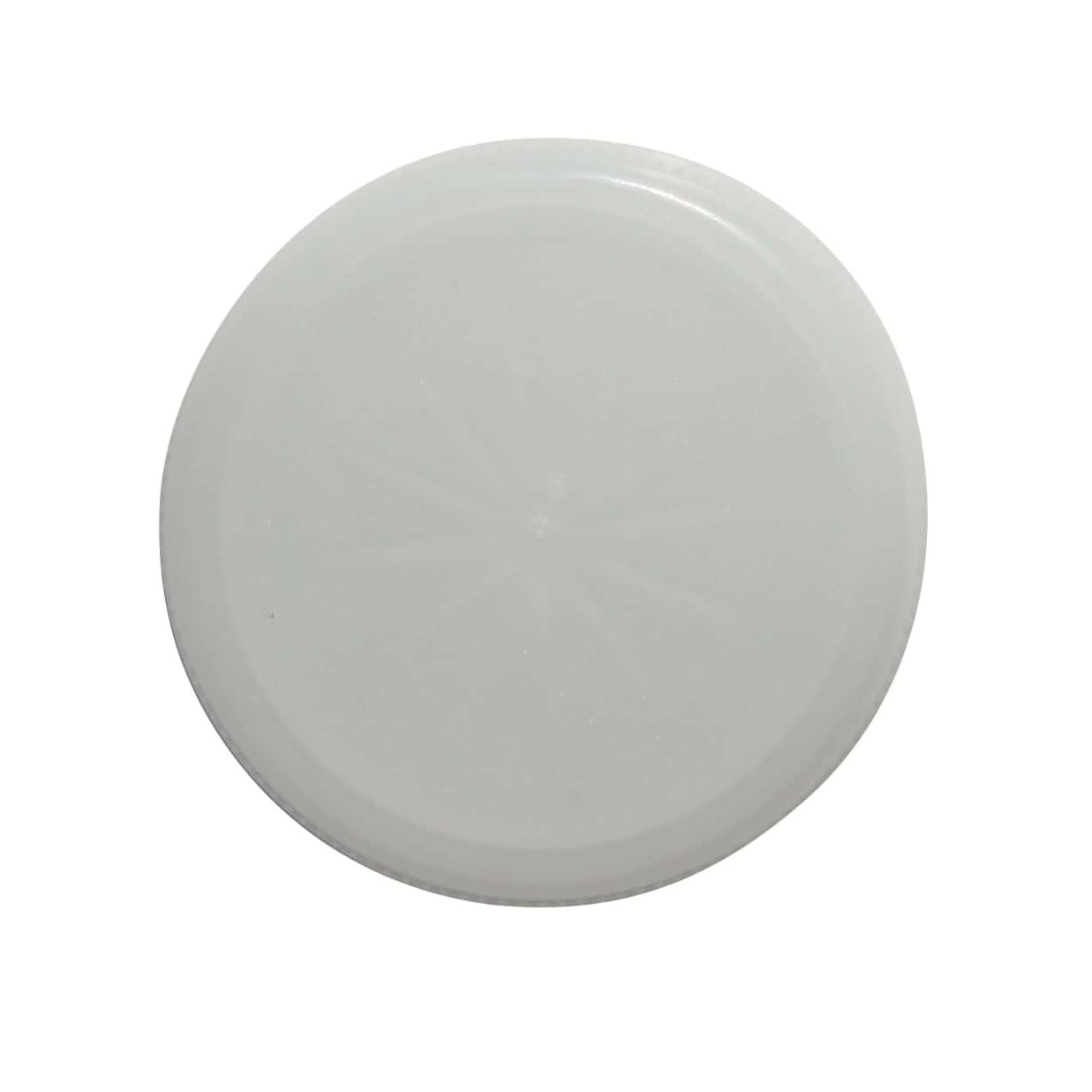 Vidalı kapak çift dişli, PE plastik, beyaz, ağız çapı için: PET 38 mm