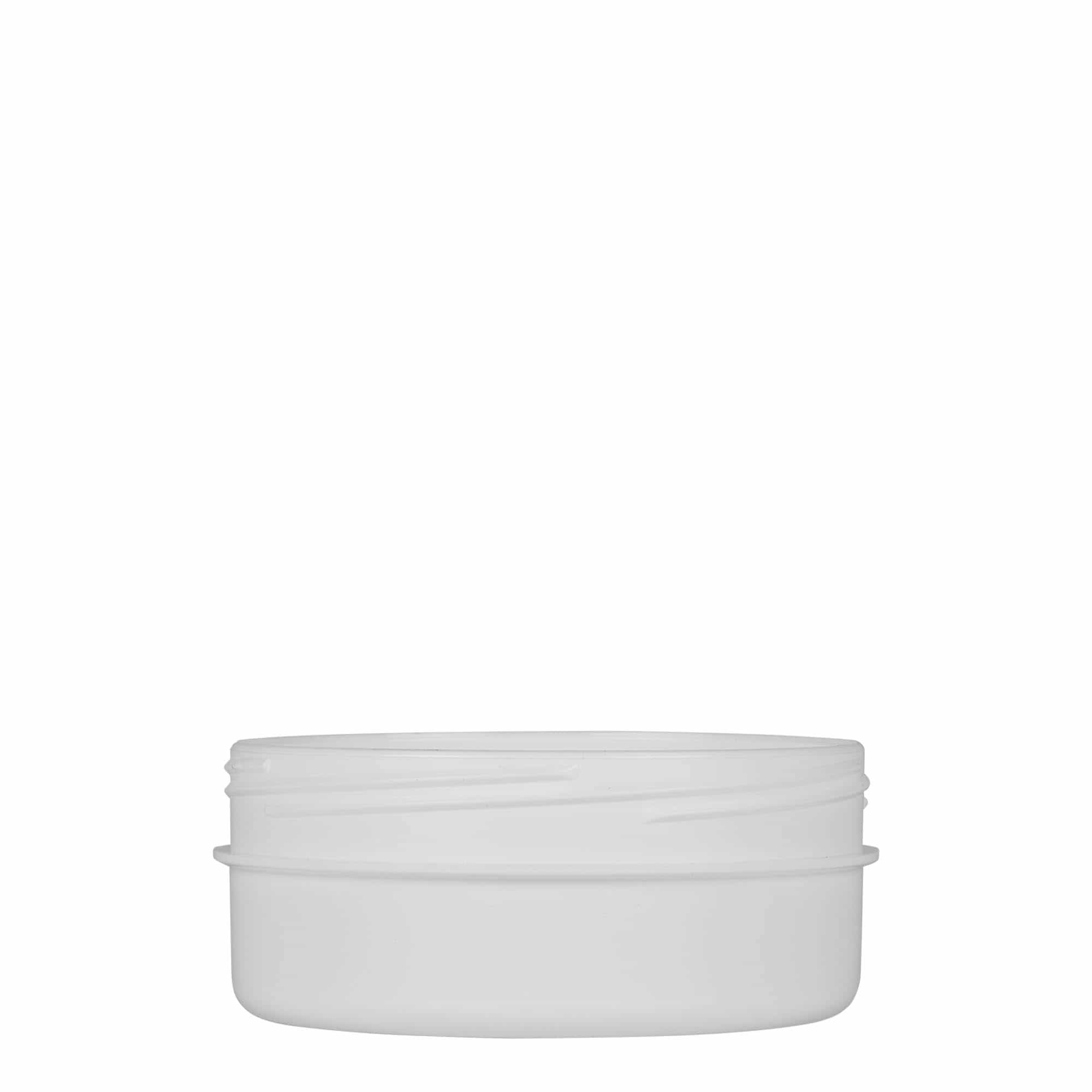 125 ml plastik kutu 'White Line', PP, beyaz, ağız: vida kapaklı 125 ml plastik kutu 'White Line', PP, beyaz, ağız: vida kapaklı