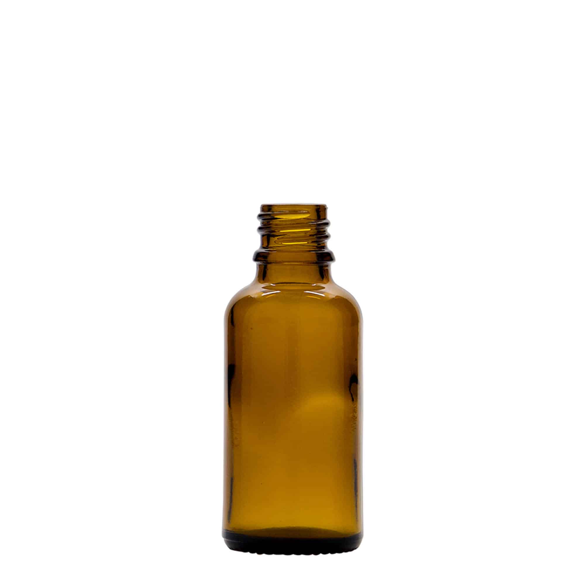 30 ml Sprey Şişesi Tıbbi, Cam, Kahverengi, Ağız: DIN 18