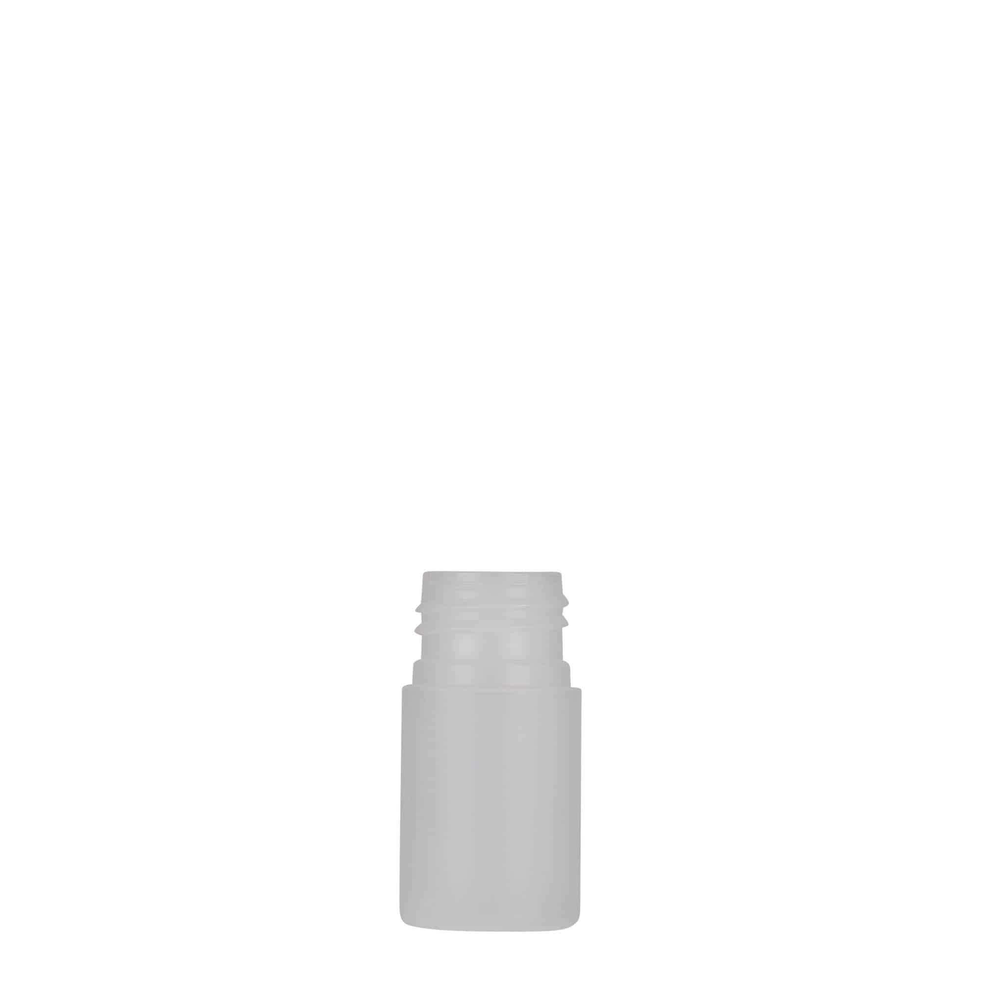 15 ml plastik şişe 'Tuffy', HDPE, doğal, ağız: 24/410