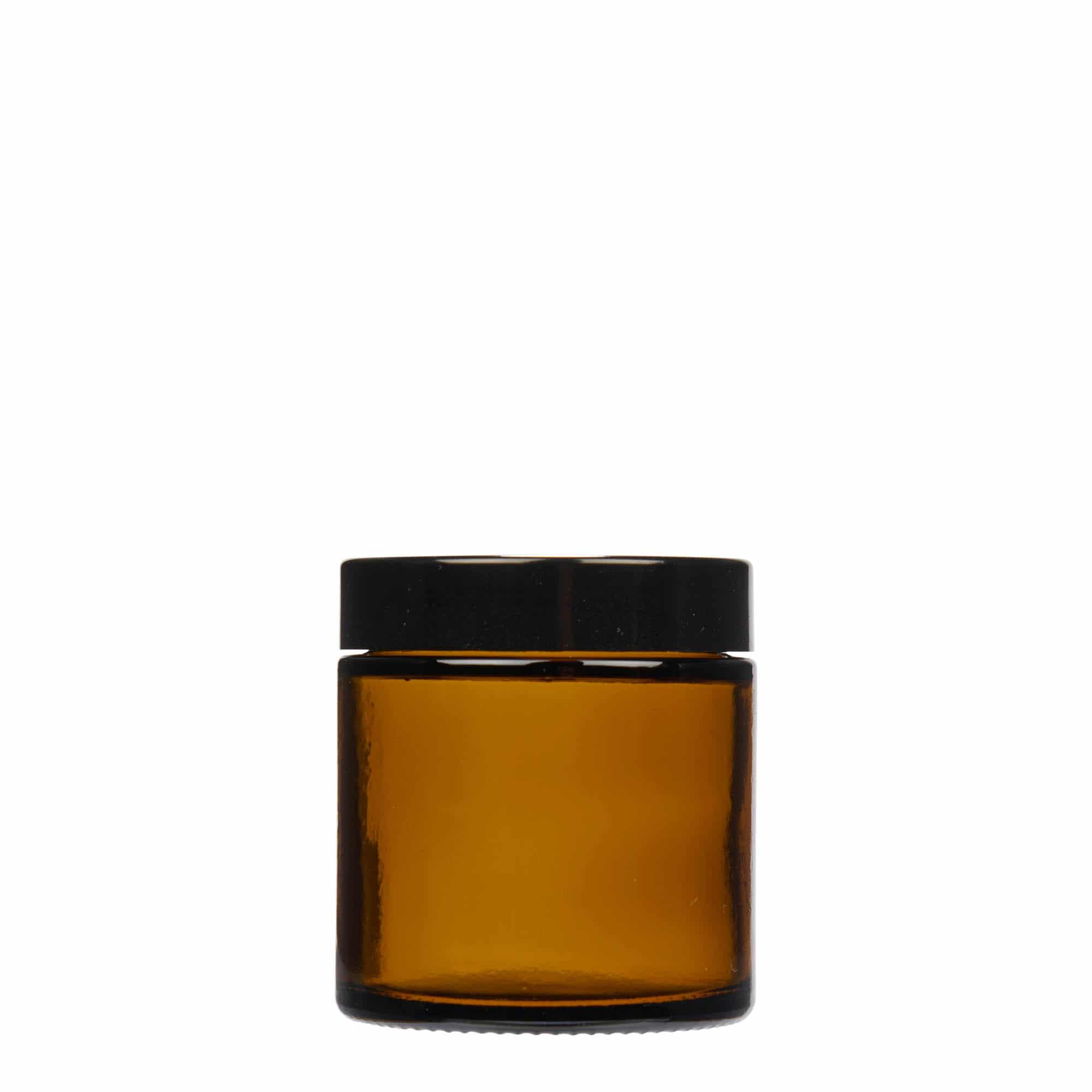 120 ml Kavanoz 'Brown Line', cam, kahverengi, ağız: Vidalı kapak