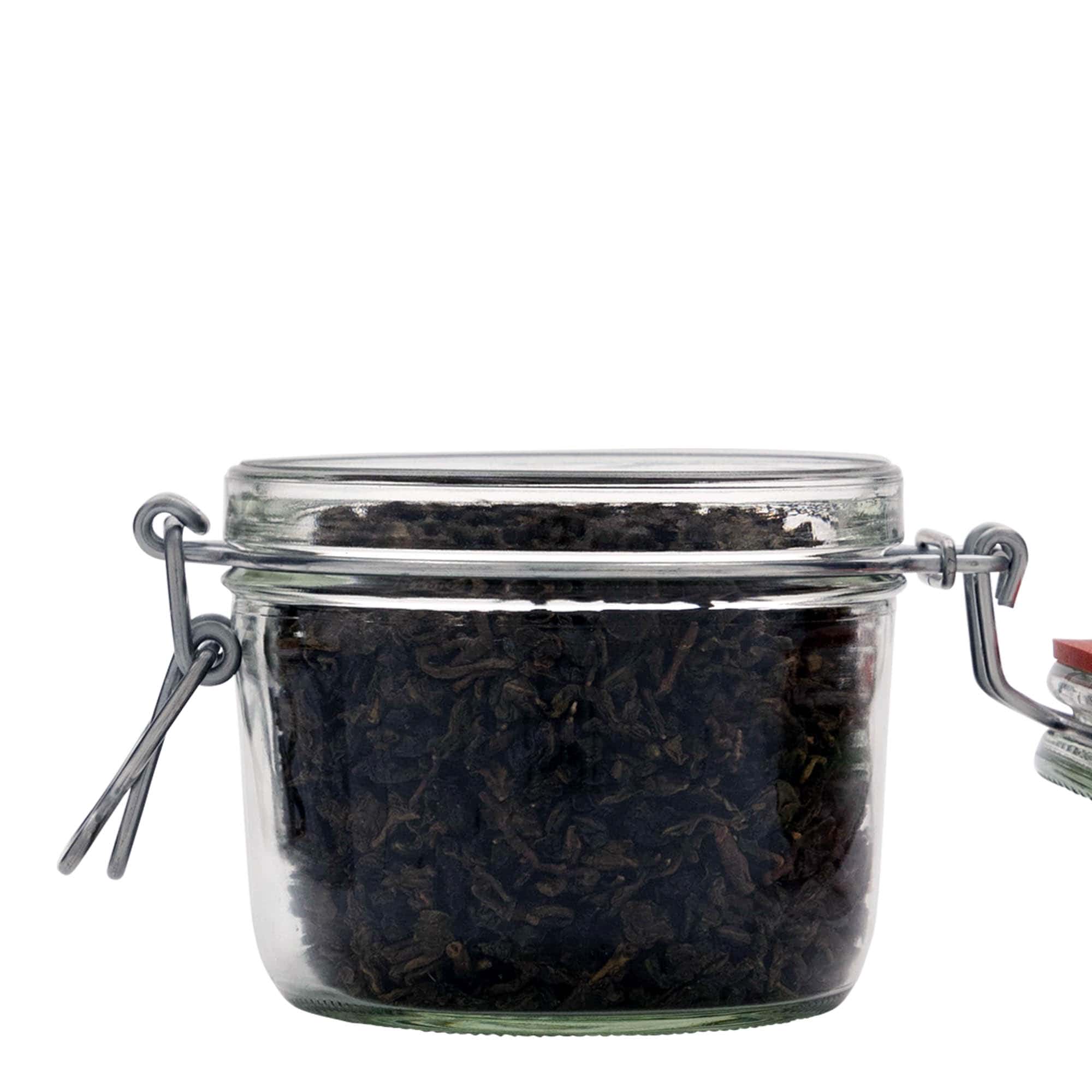 400 ml düz tel mandallı kavanoz, ağız: tel mandallı kapak