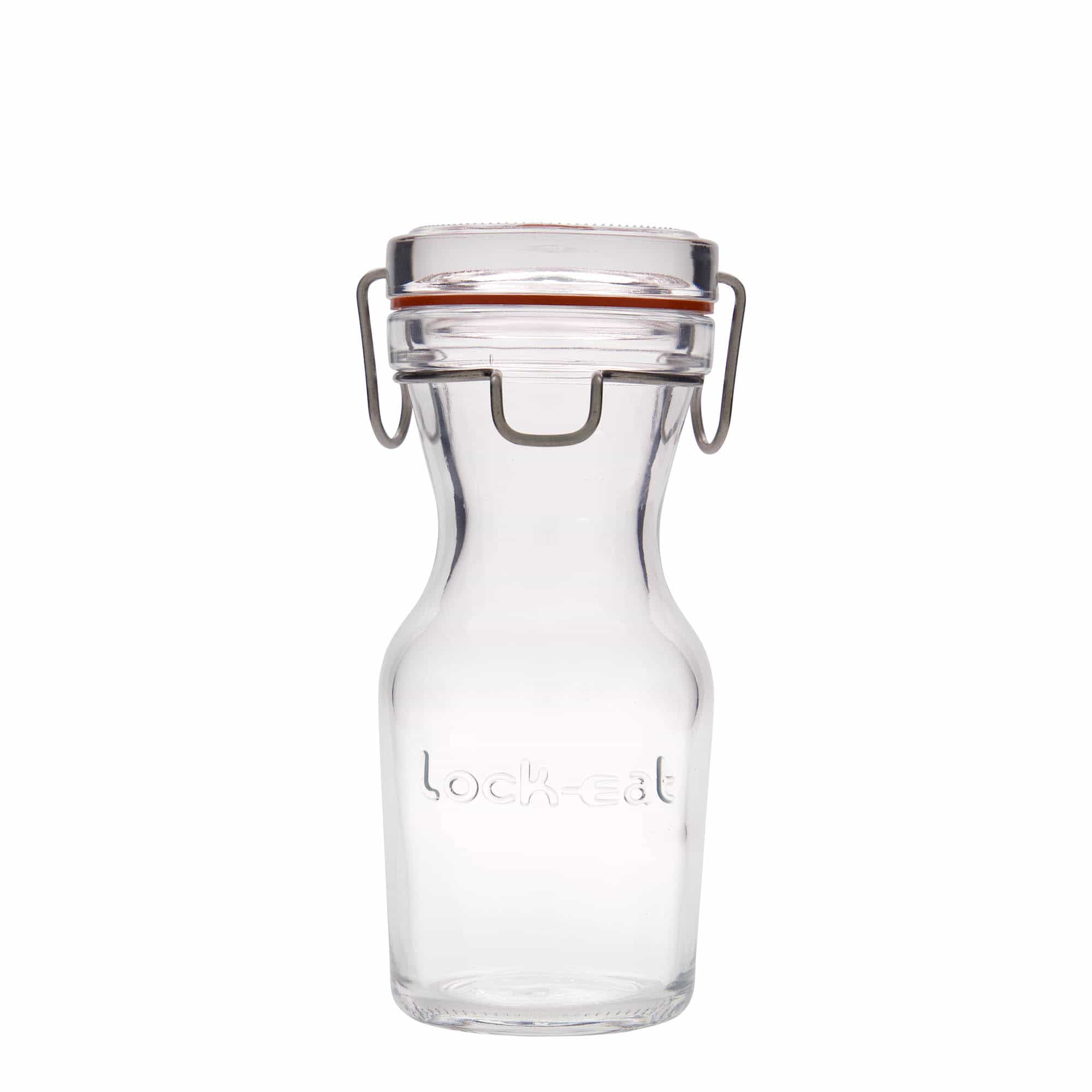 250 ml Cam Sürahi 'Lock-Eat', Ağız: Tel Mandallı Kapak