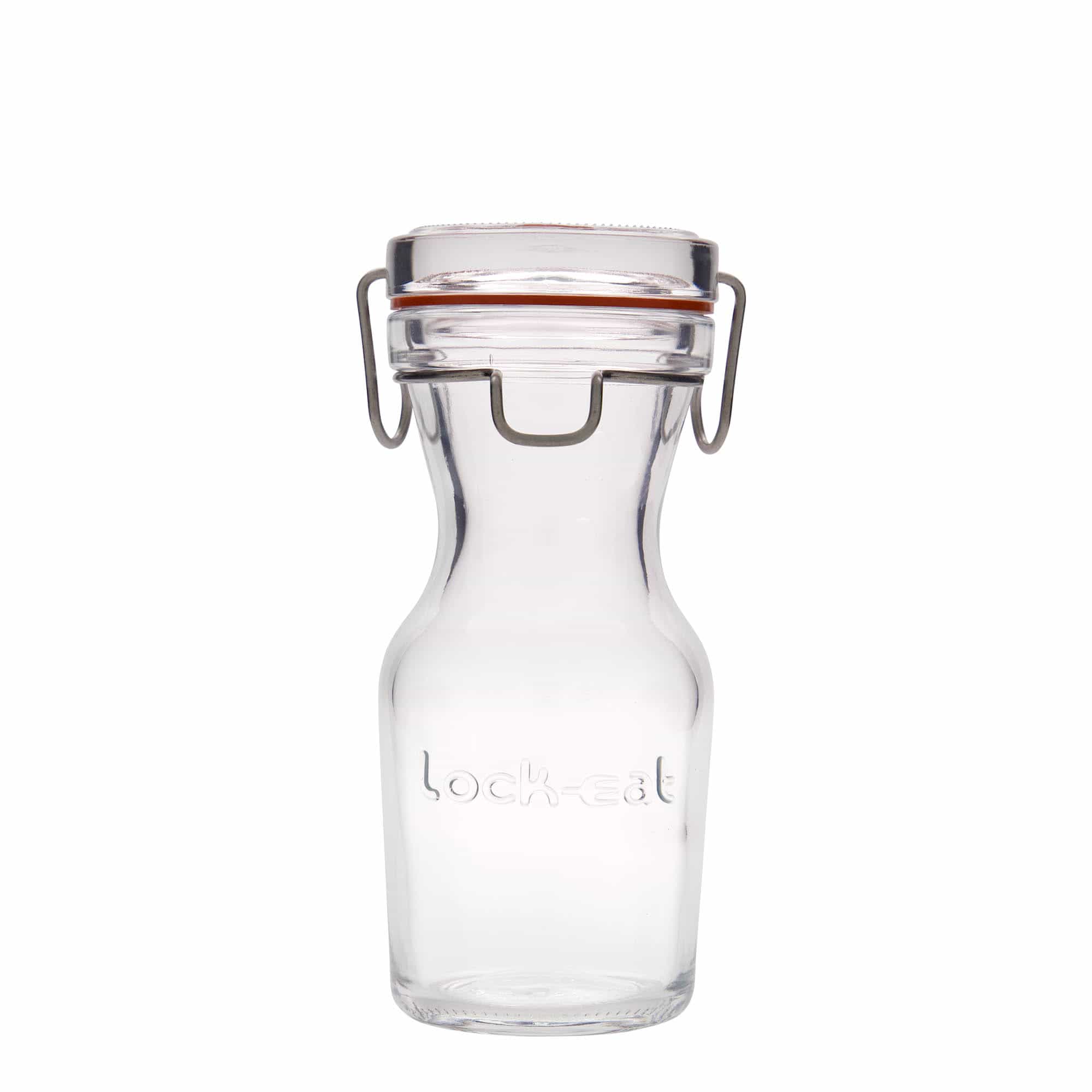 250 ml Cam Sürahi 'Lock-Eat', Ağız: Tel Mandallı Kapak