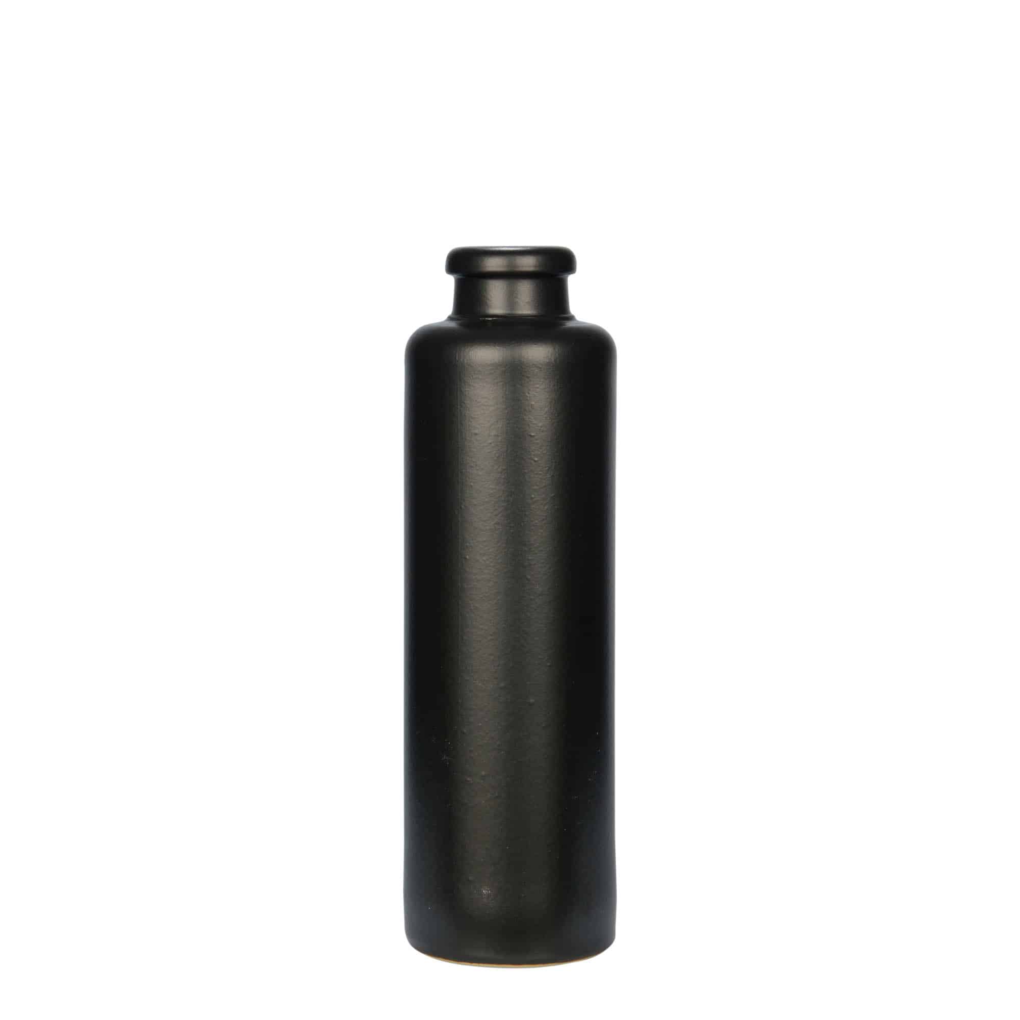 200 ml Toprak testi, taş gereç, siyah, Ağız: Mantar 200 ml Toprak testi, taş gereç, siyah, Ağız: Mantar