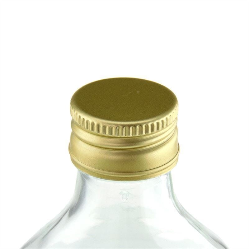 Vida kapak, metal, altın renk, ağız çapı için: PP 28 Vida kapak, metal, altın renk, ağız çapı için: PP 28