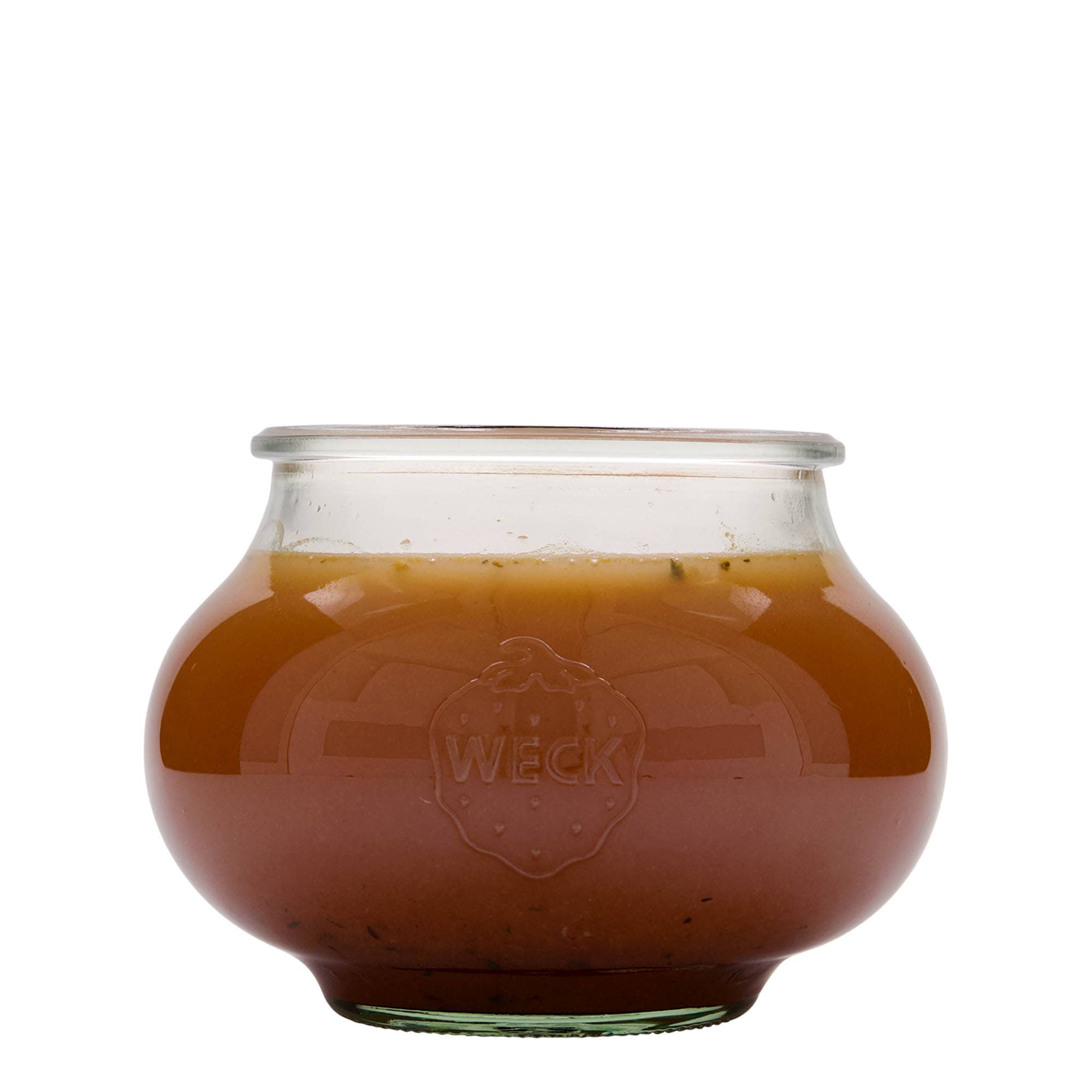 1.062 ml WECK-Süslemeli Cam Kavanoz, Ağız: Yuvarlak Kenar 1.062 ml WECK-Süslemeli Cam Kavanoz, Ağız: Yuvarlak Kenar