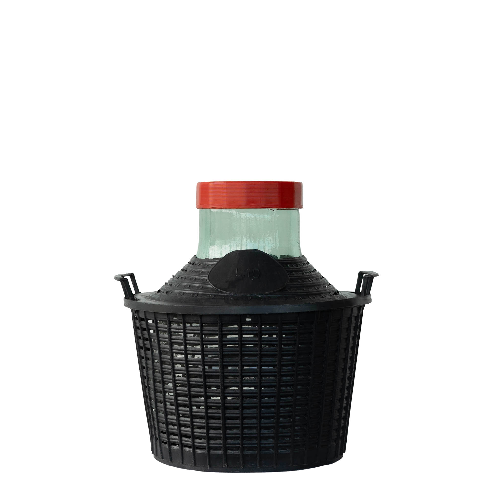 10 l Balon Şişe Geniş Ağız, Cam, Ağız: Vidalı Kapak