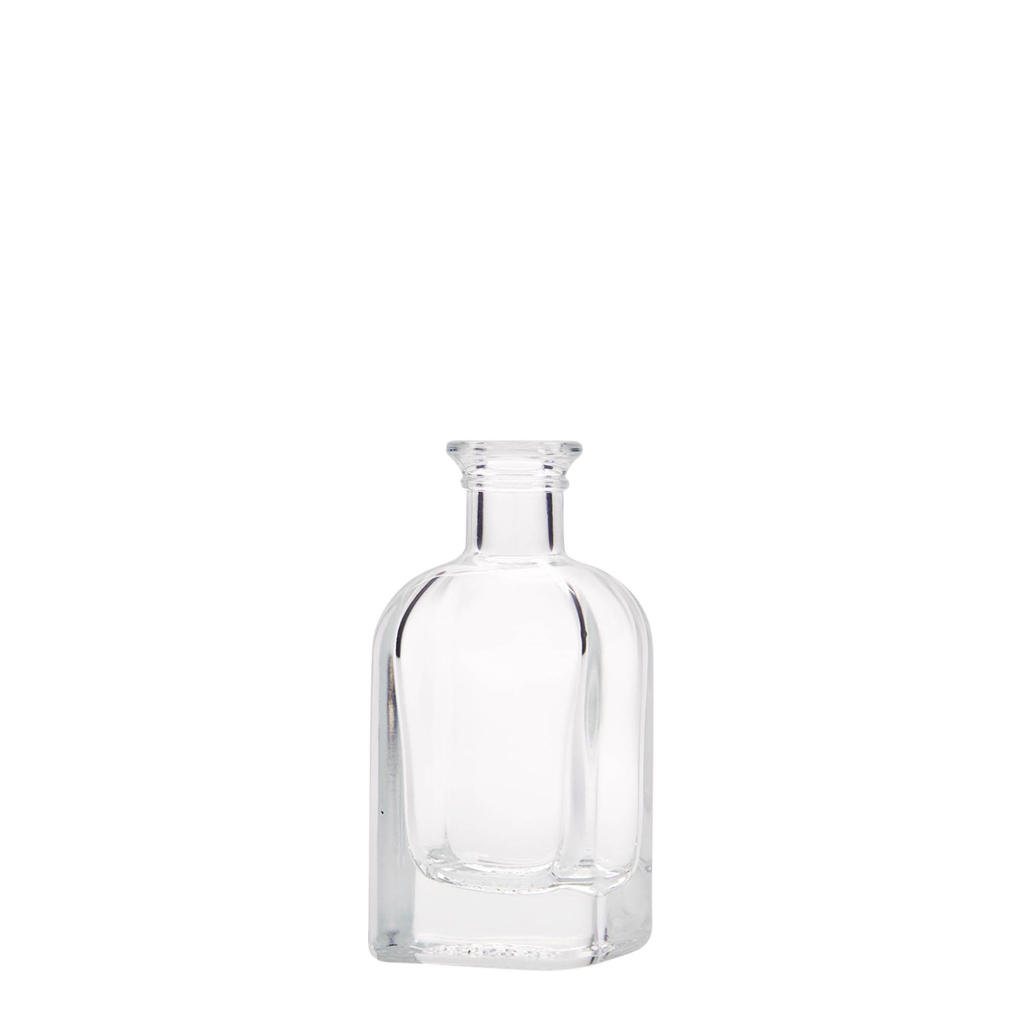 40 ml Cam Şişe Eczacı Kare, kare, Ağız: Mantar