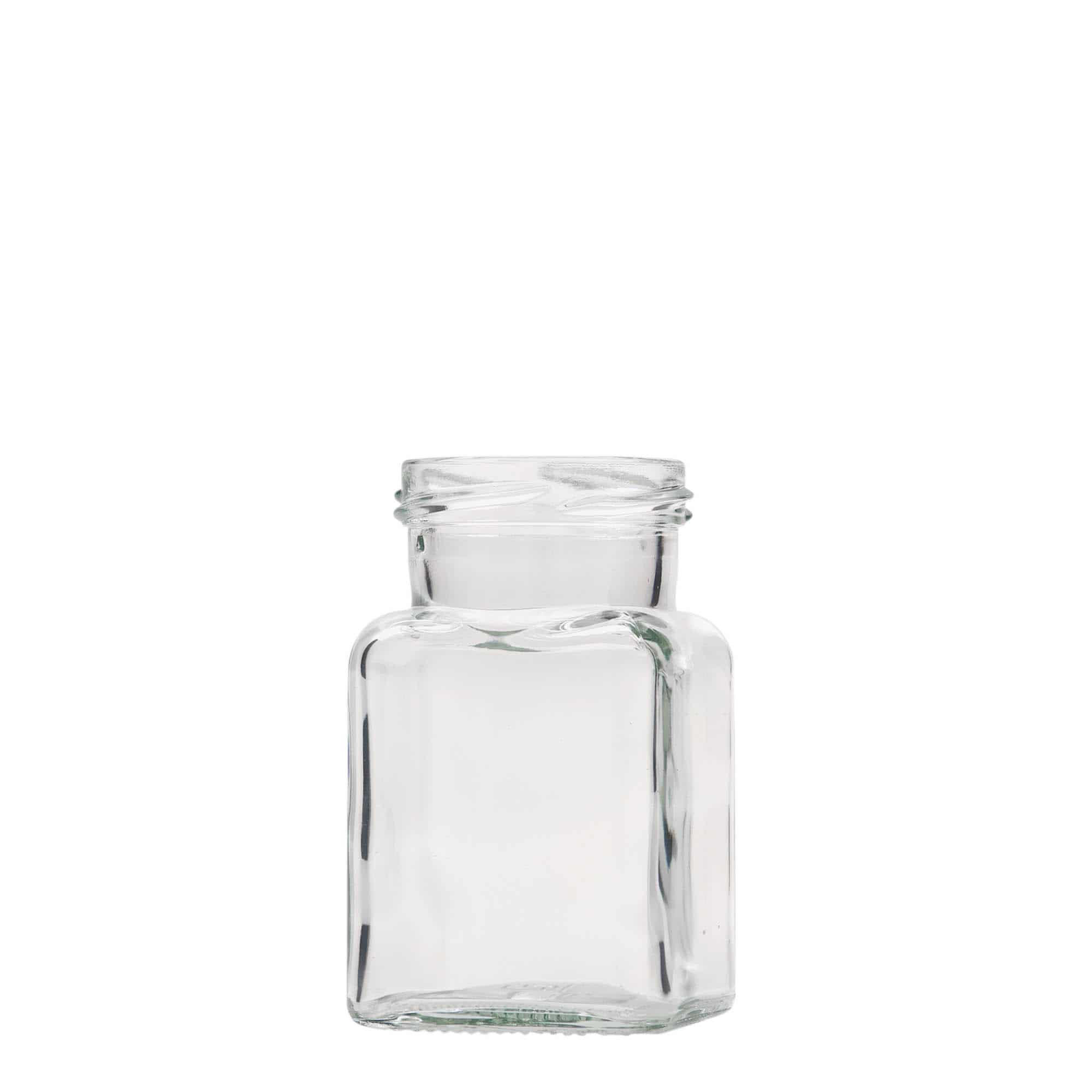 150 ml kare cam, ağız: vidalı kapak (TO 53)