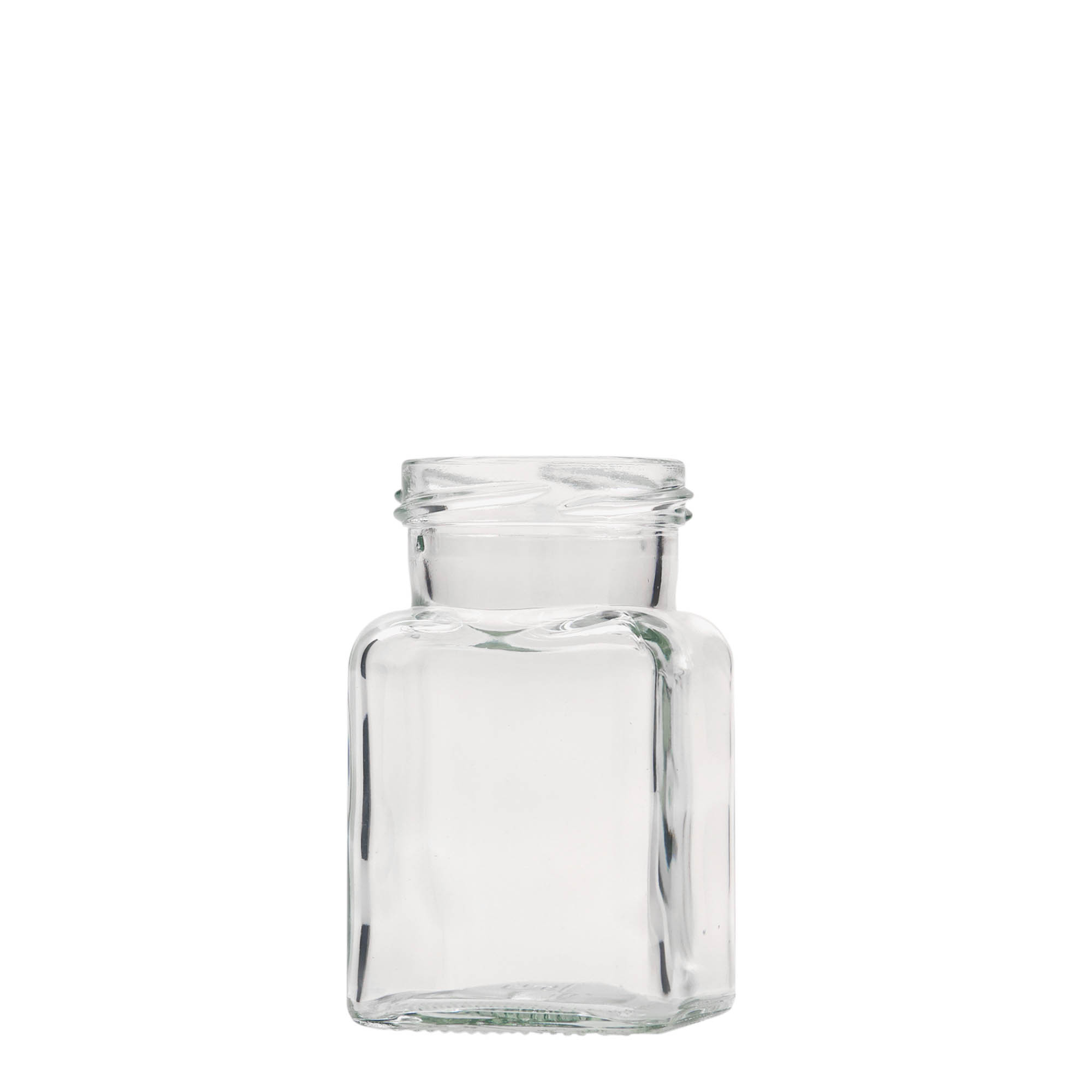 150 ml kare cam, ağız: vidalı kapak (TO 53)