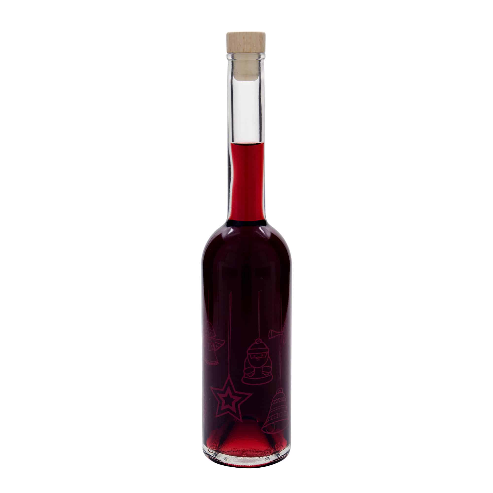 500 ml Cam Şişe 'Opera', Motif: Yıldızlar, Ağız: Mantar