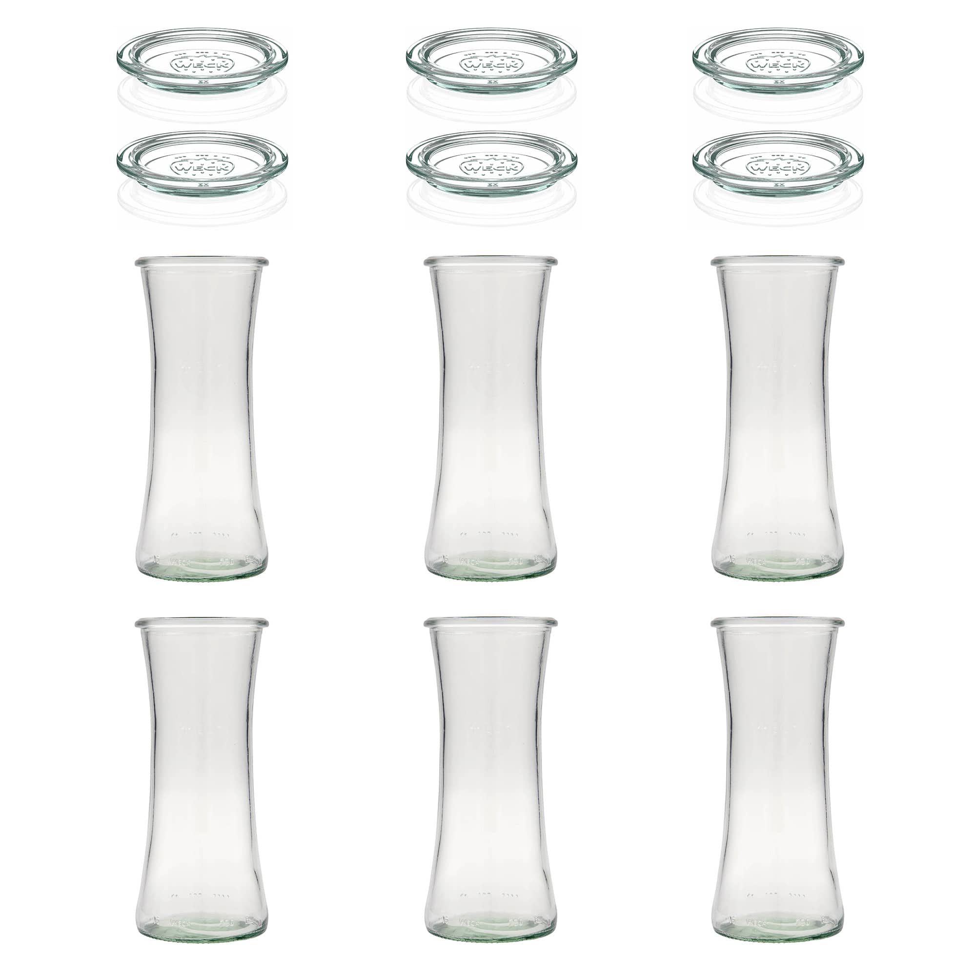 6x 730 ml WECK gurme kavanoz cam kapaklı RR 80