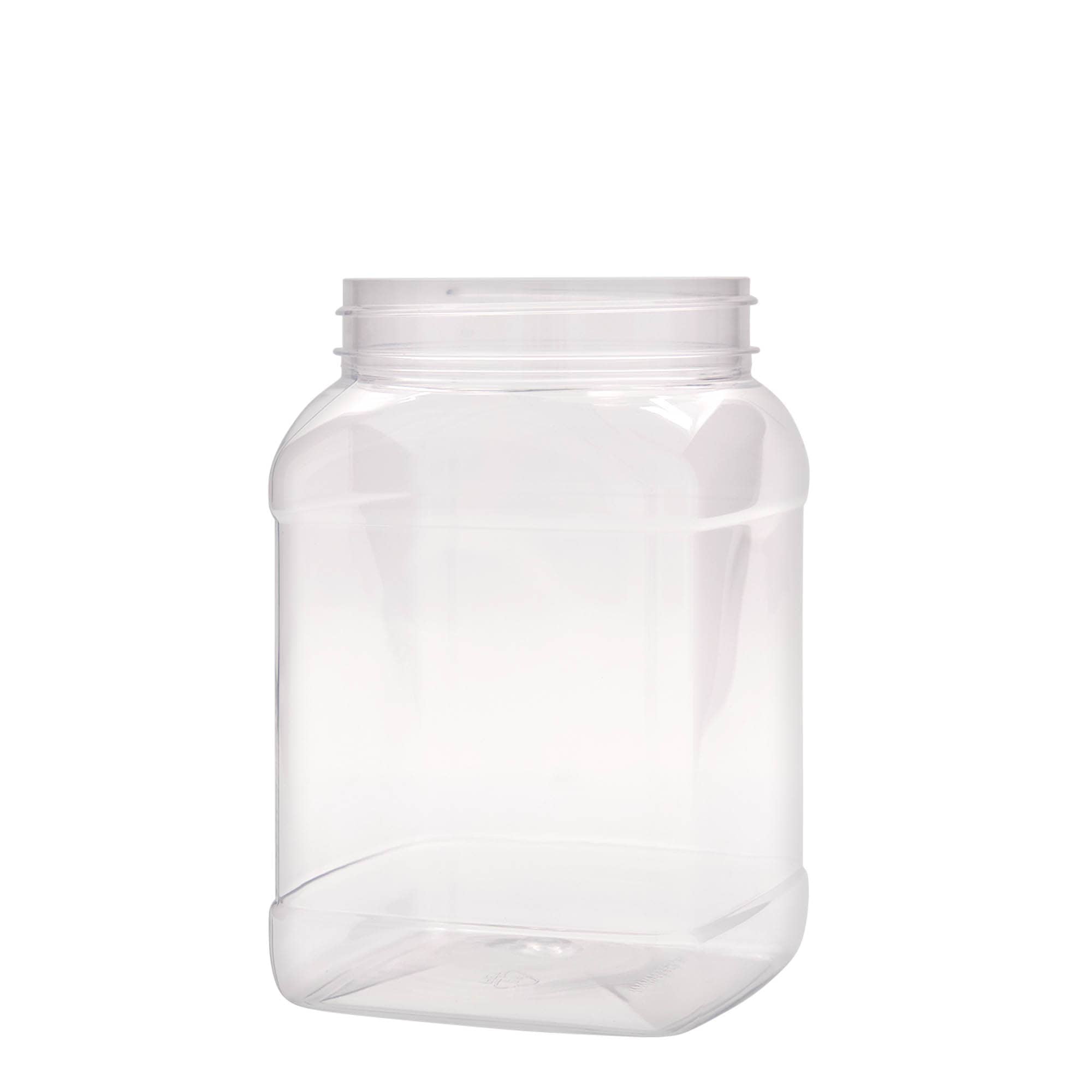1.500 ml PET kutu 'Dana', kare, plastik, ağız: 100/400