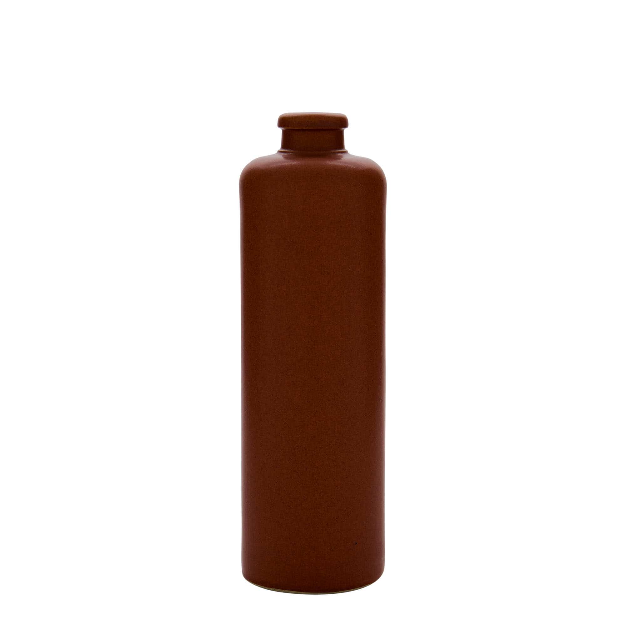500 ml toprak testi, taş gereç, kırmızı-kahverengi, ağız: mantar 500 ml toprak testi, taş gereç, kırmızı-kahverengi, ağız: mantar