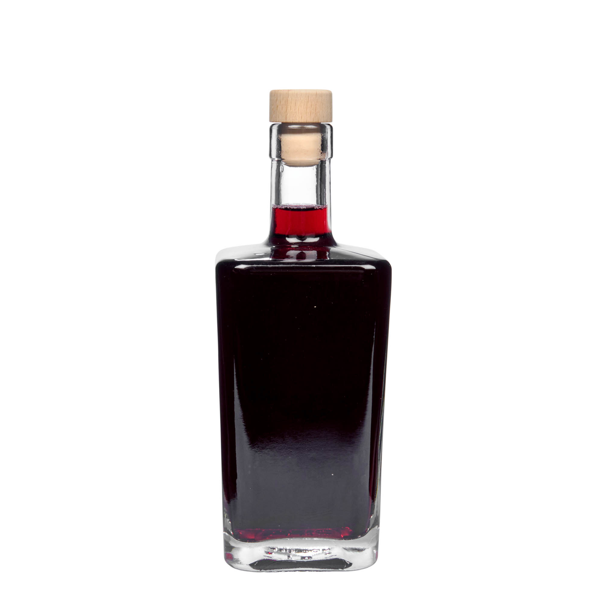 500 ml Cam Şişe 'Noel', kare, Ağız: Mantar 500 ml Cam Şişe 'Noel', kare, Ağız: Mantar