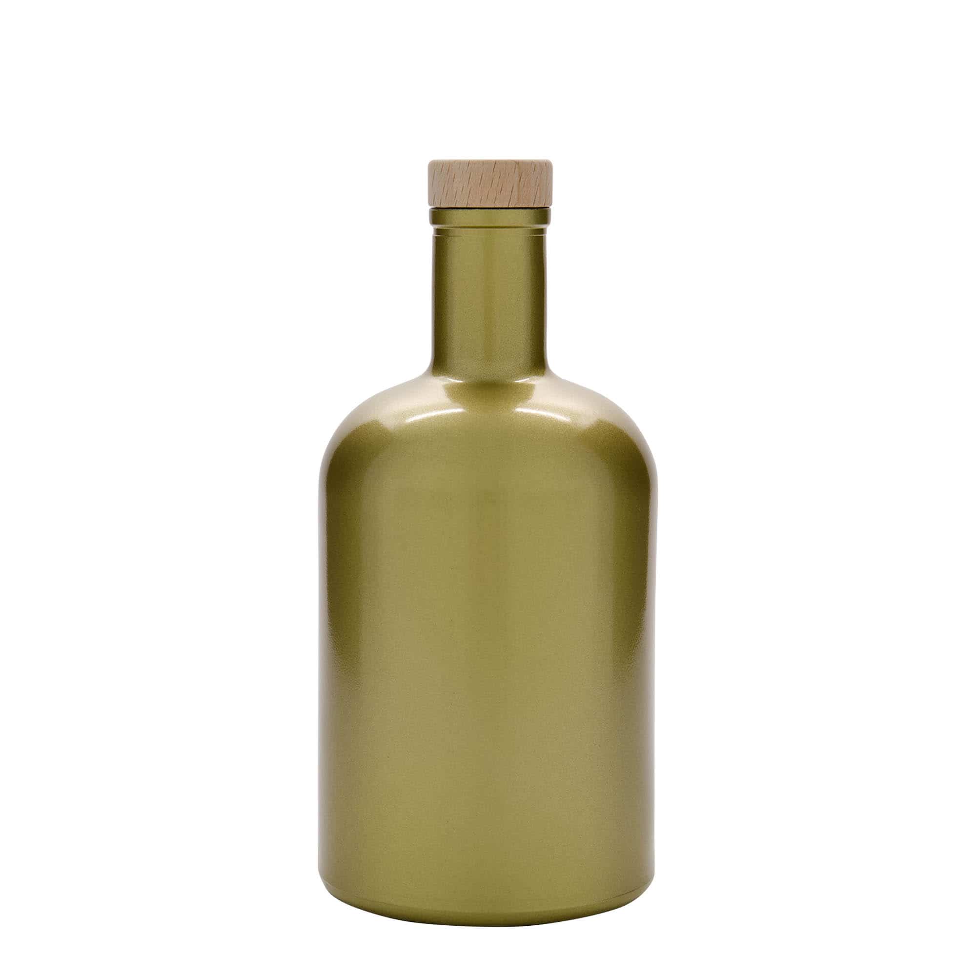 700 ml Cam şişe 'Gerardino', altın, ağız: mantar