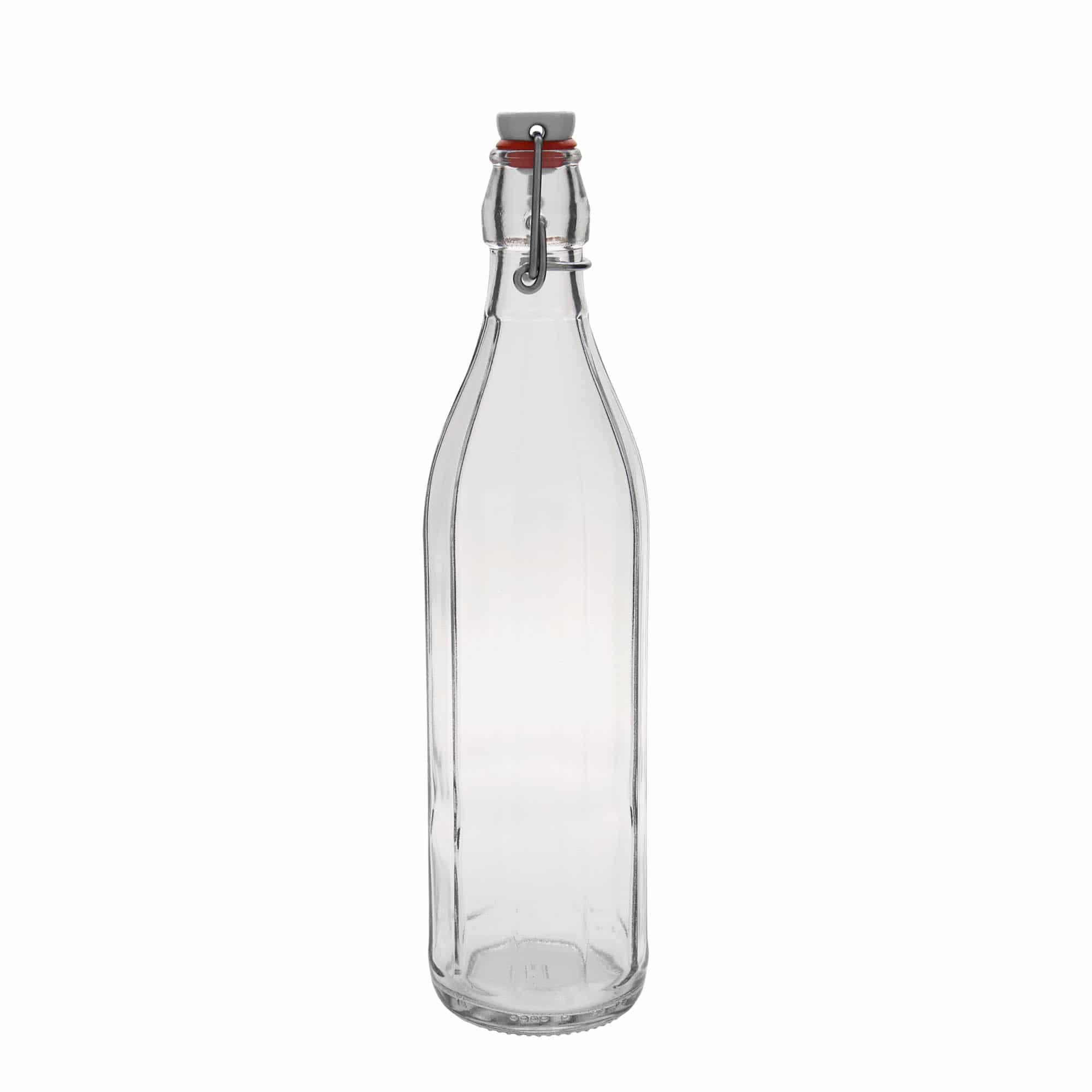 750 ml cam şişe 'Bravo', ongen, ağız: mandallı kapak