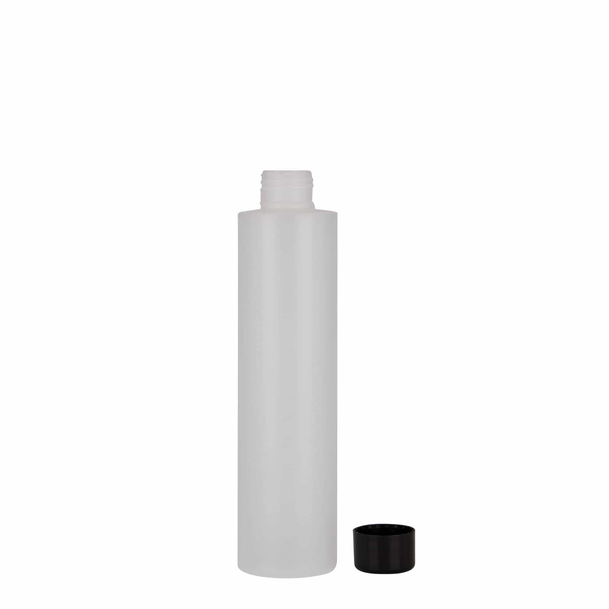 200 ml plastik şişe 'Pipe', HDPE, doğal, Ağız: 24/410