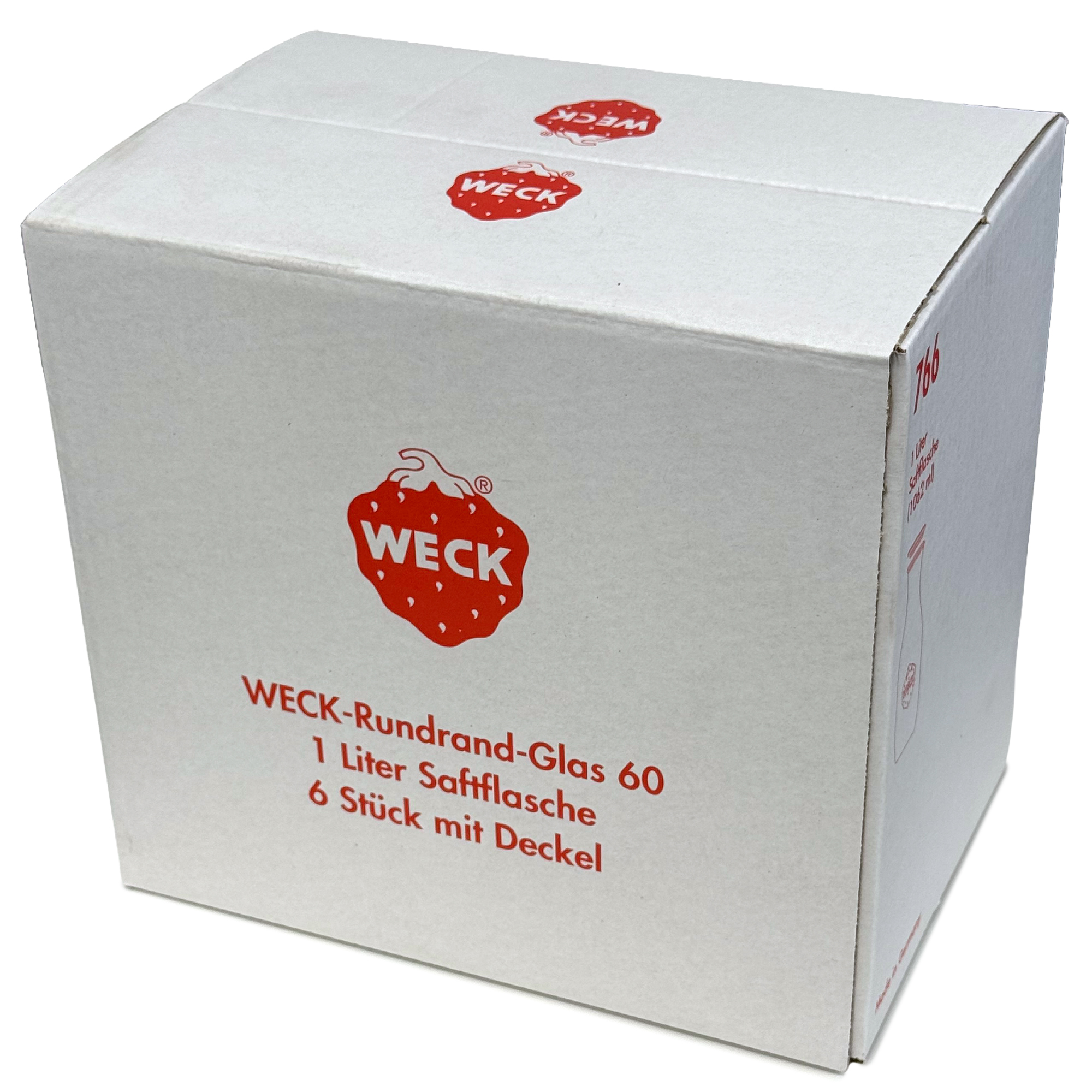 6x 1000 ml WECK-meyve suyu şeişesi cam kapaklı RR 60