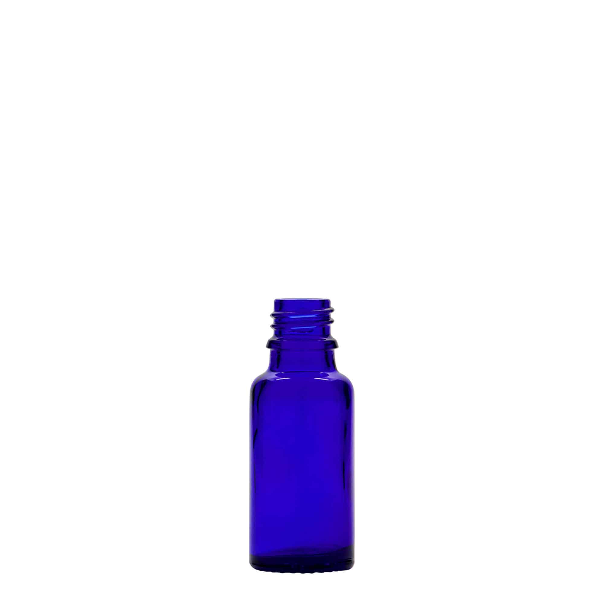 20 ml tıbbi şişe, cam, kraliyet mavisi, ağız: DIN 18 20 ml tıbbi şişe, cam, kraliyet mavisi, ağız: DIN 18