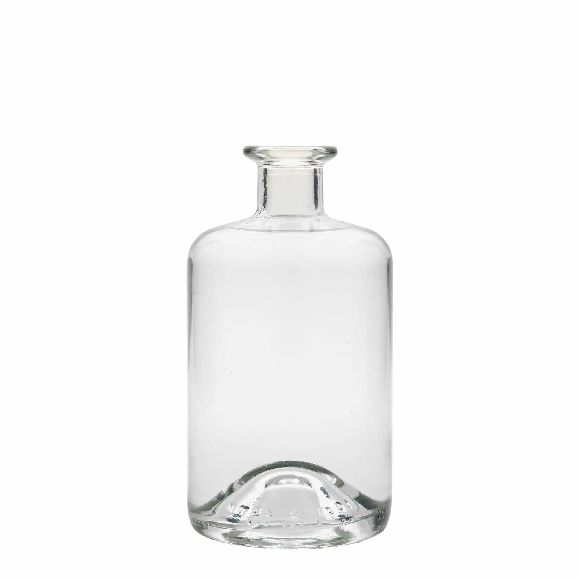 500 ml Eczacı Cam Şişesi, Ağız: Mantar
