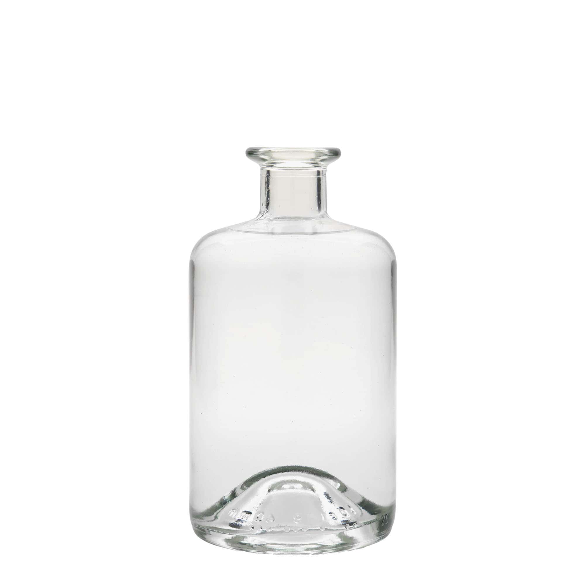 500 ml Eczacı Cam Şişesi, Ağız: Mantar