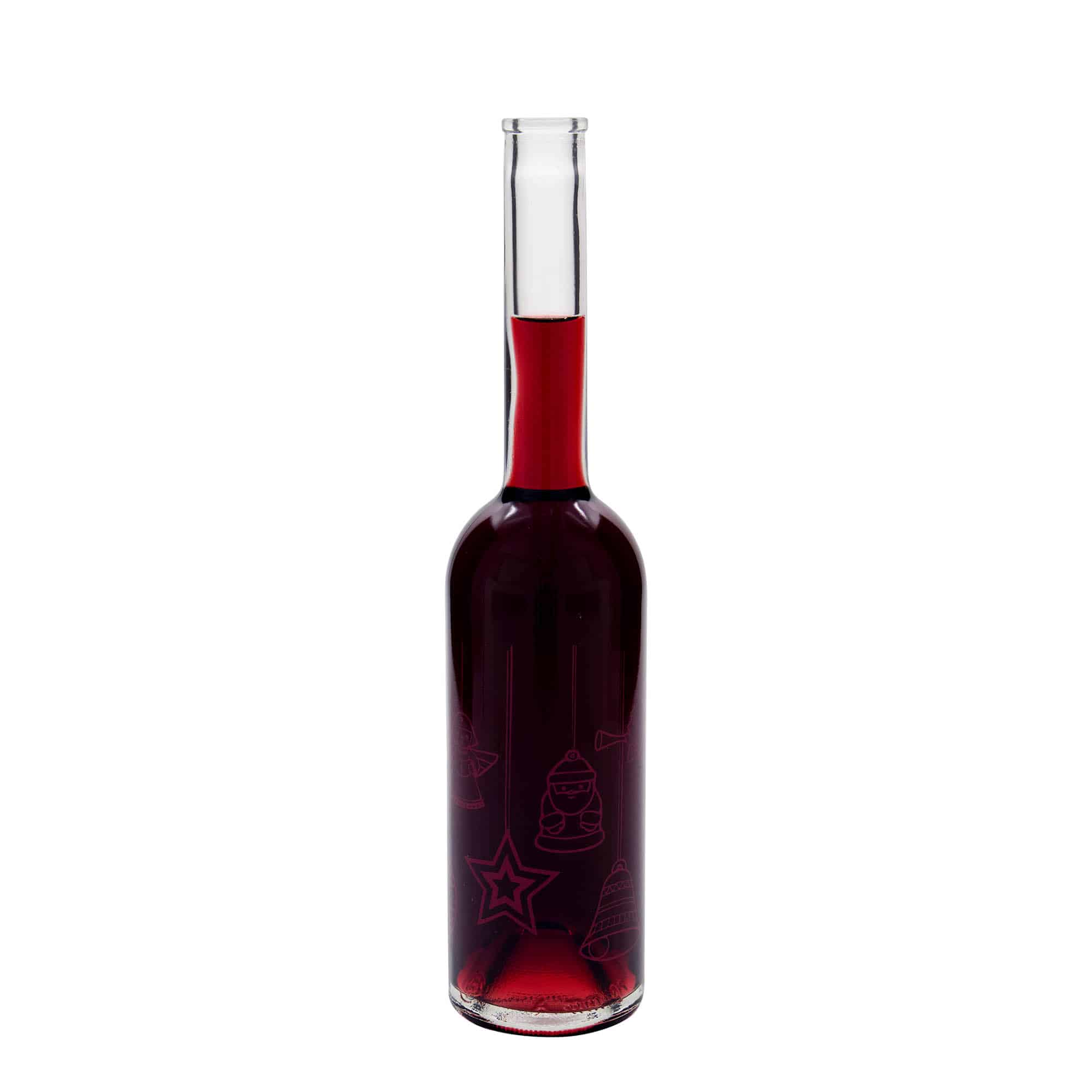 500 ml Cam Şişe 'Opera', Motif: Yıldızlar, Ağız: Mantar