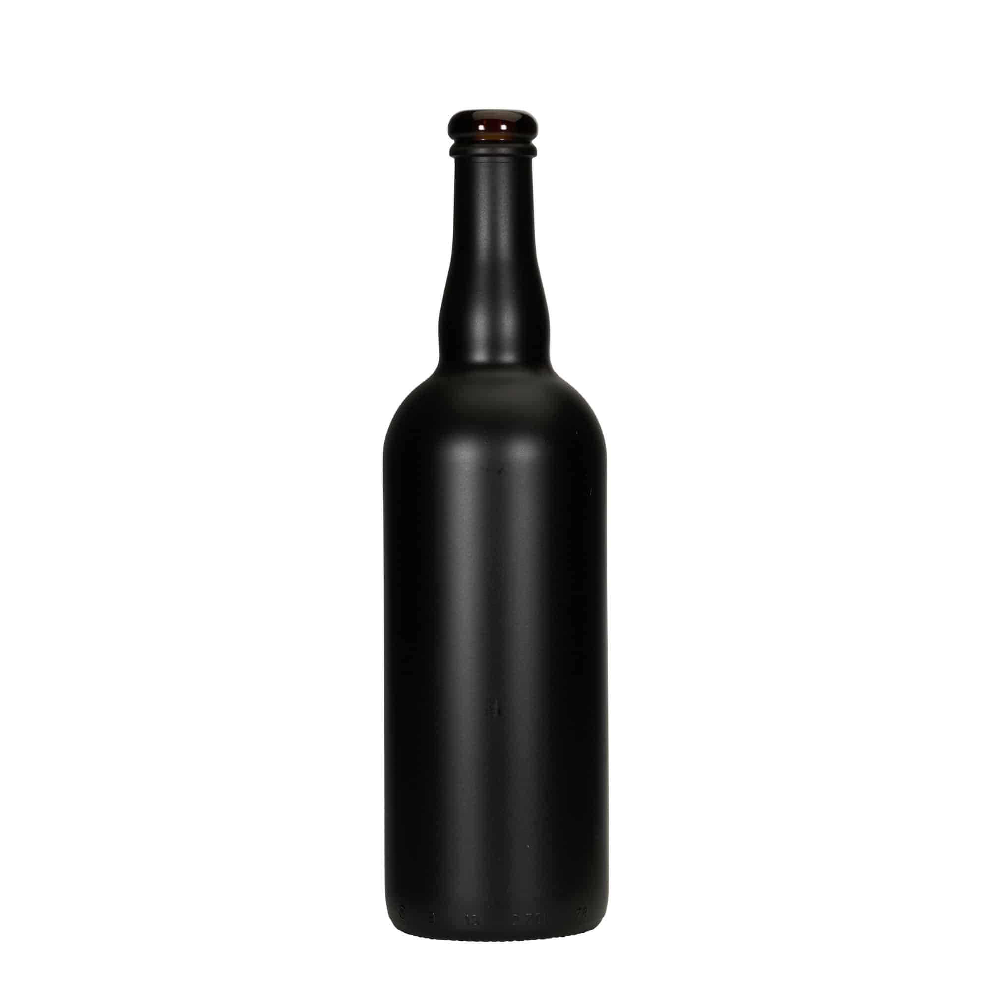 750 ml Bira Şişesi Belçika, Cam, siyah, Ağız: Tıpa 750 ml Bira Şişesi Belçika, Cam, siyah, Ağız: Tıpa
