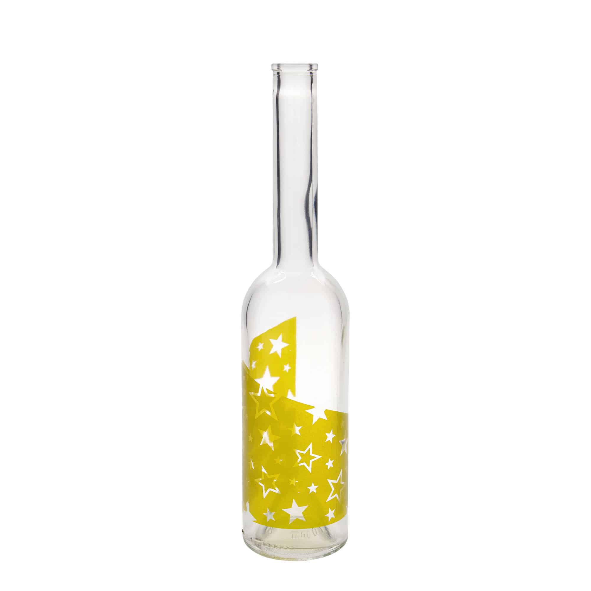 500 ml Cam şişe 'Opera', Motif: Altın Yıldızlar, Ağız: Mantar 500 ml Cam şişe 'Opera', Motif: Altın Yıldızlar, Ağız: Mantar